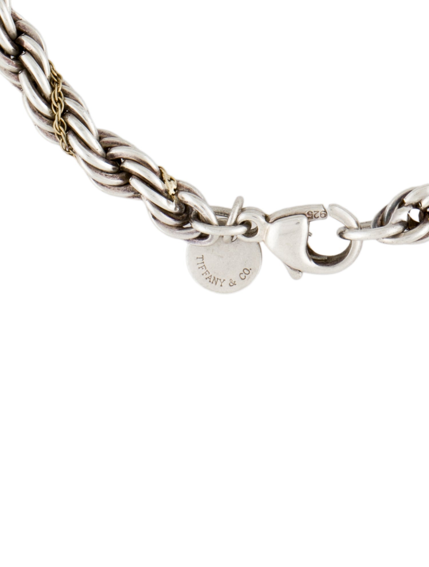 Tiffany & Co. Vintage Two-Tone Rope Chain Bracelet