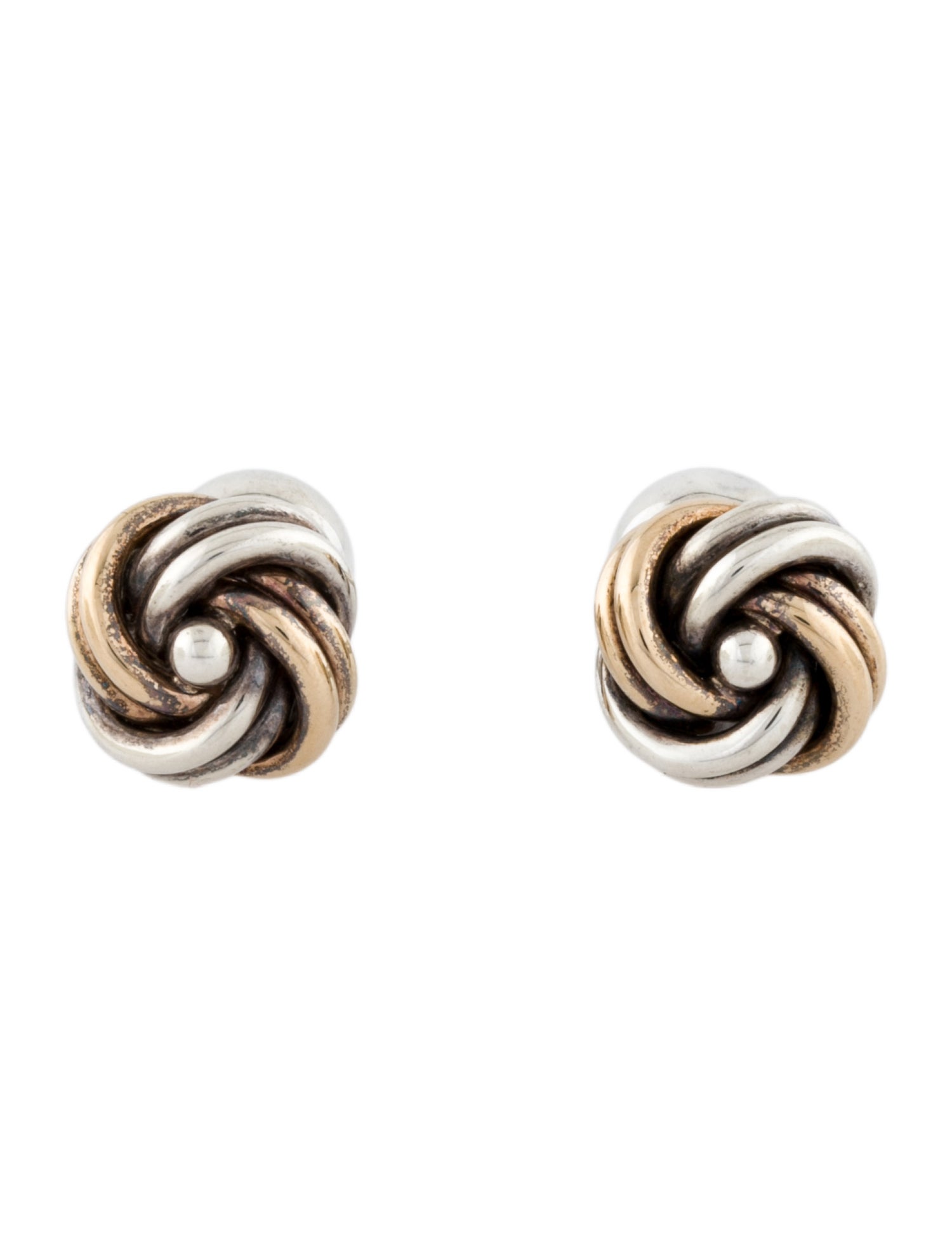 Tiffany & Co. Vintage Two-Tone Knot Cufflinks