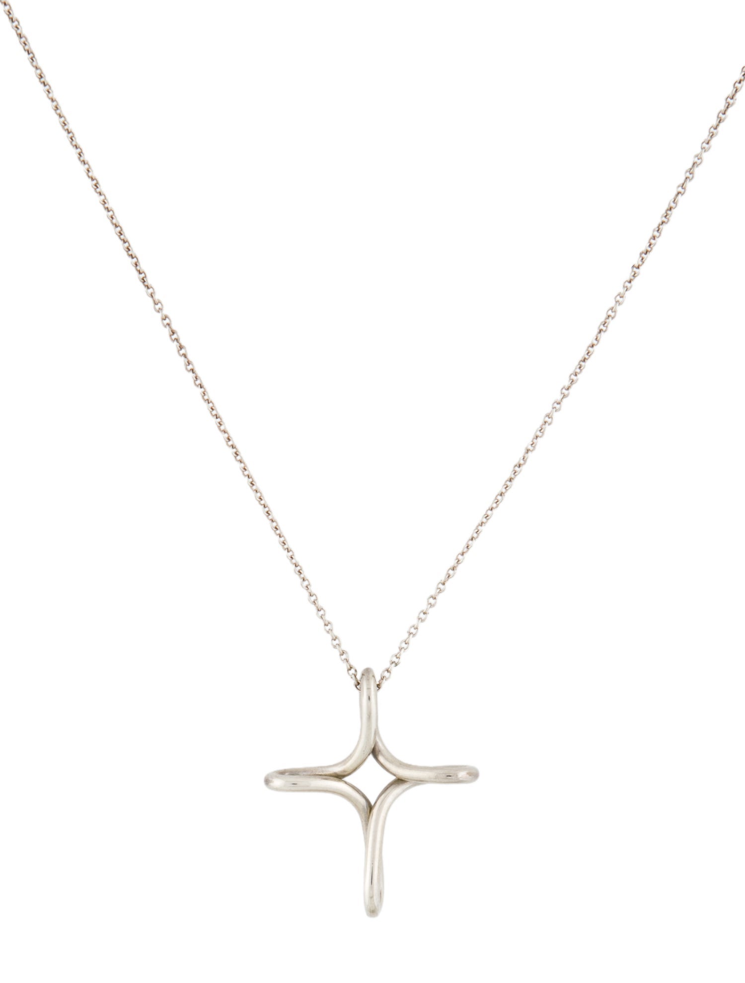 Tiffany & Co. Infinity Cross Pendant Necklace