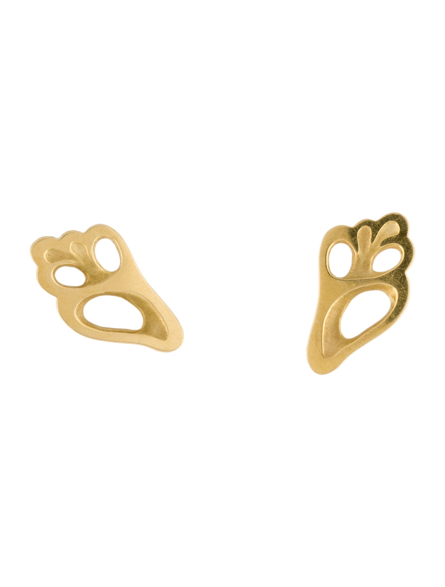 Tiffany & Co. Vintage 18K Angela Cummings Shell Clip On Earrings