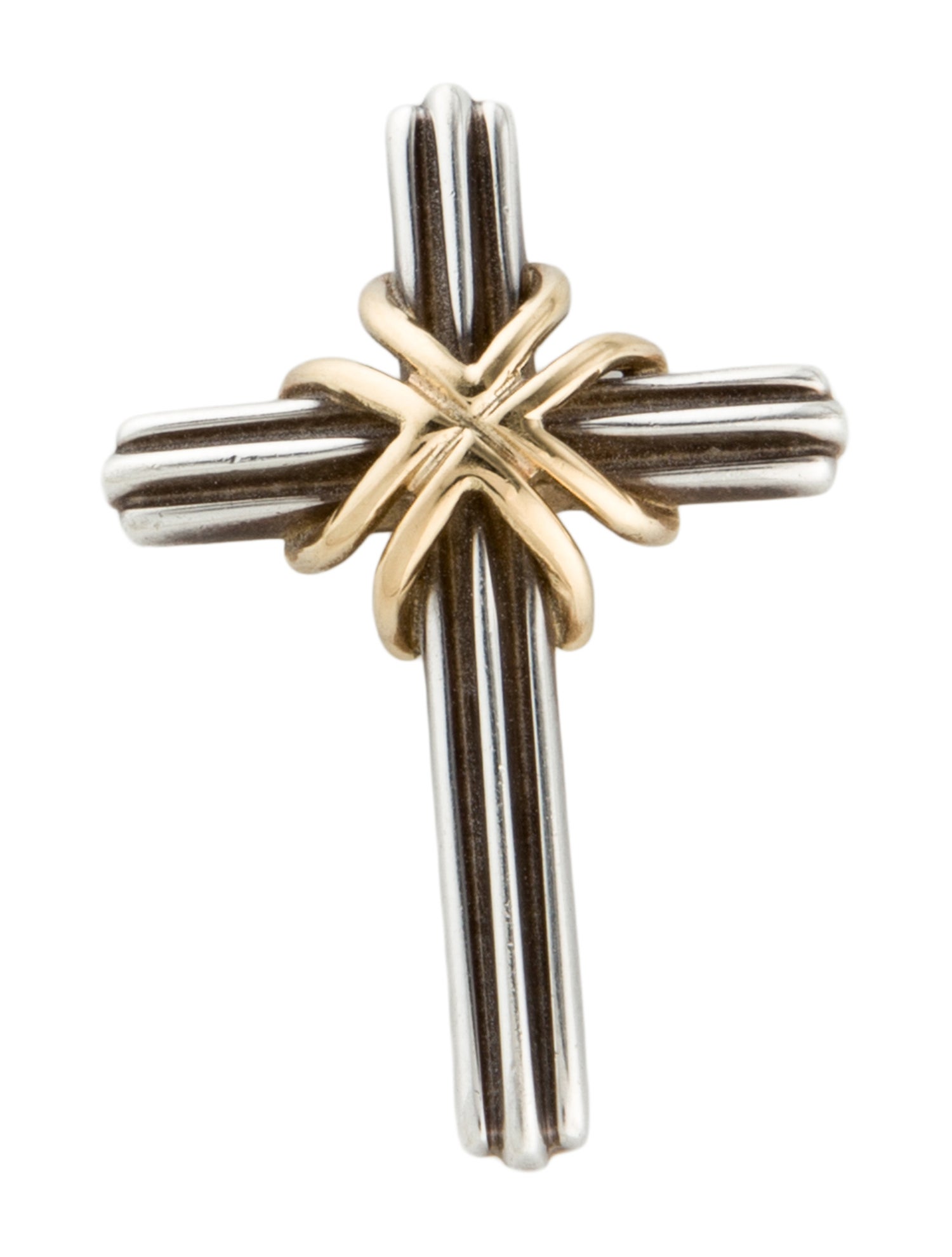 Tiffany & Co. Vintage Two-Tone Cross Pendant