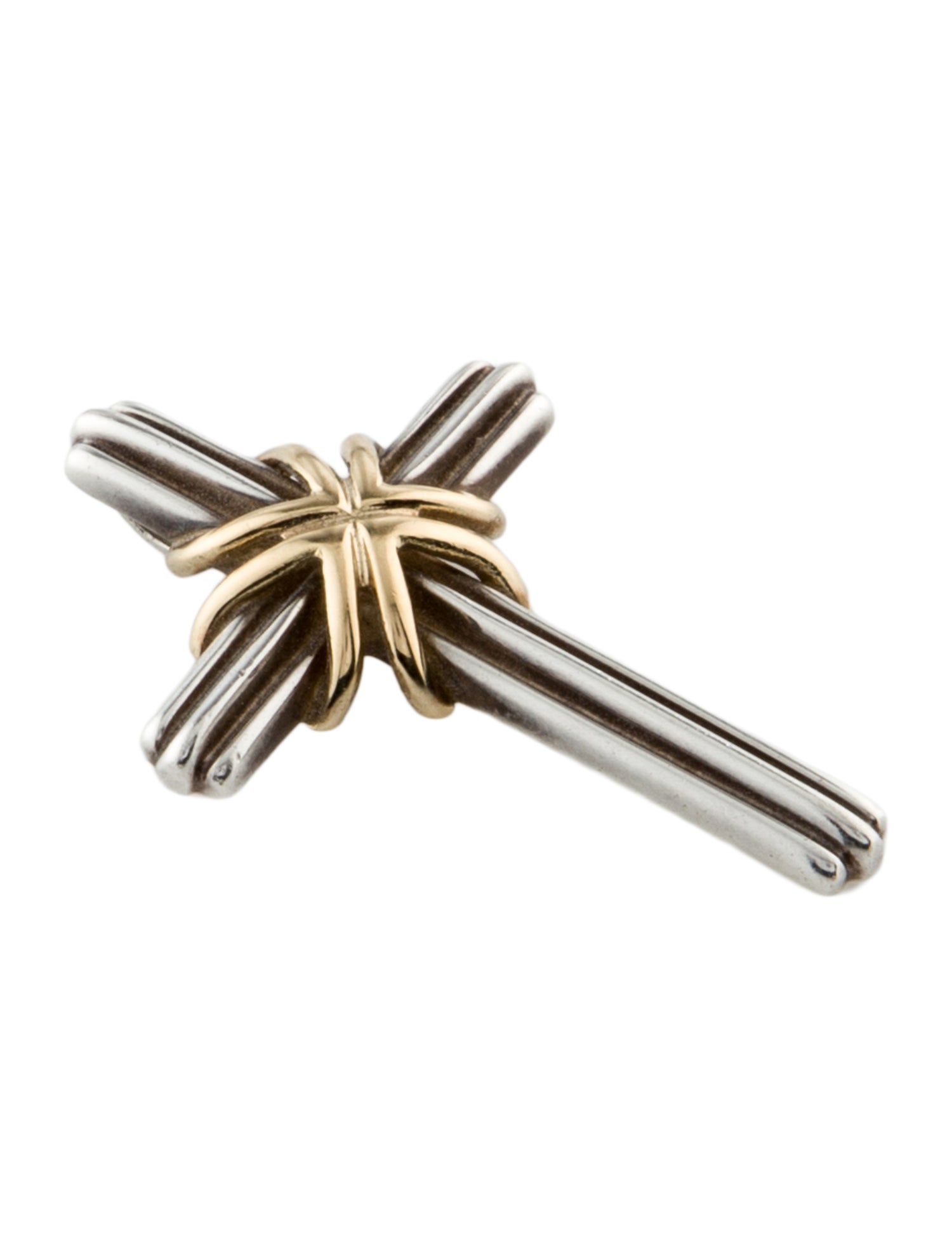 Tiffany & Co. Vintage Two-Tone Cross Pendant