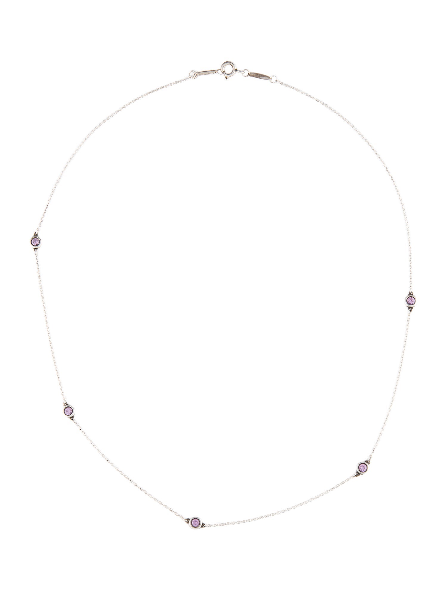 Tiffany & Co. Color By The Yard Sapphire Station Necklace