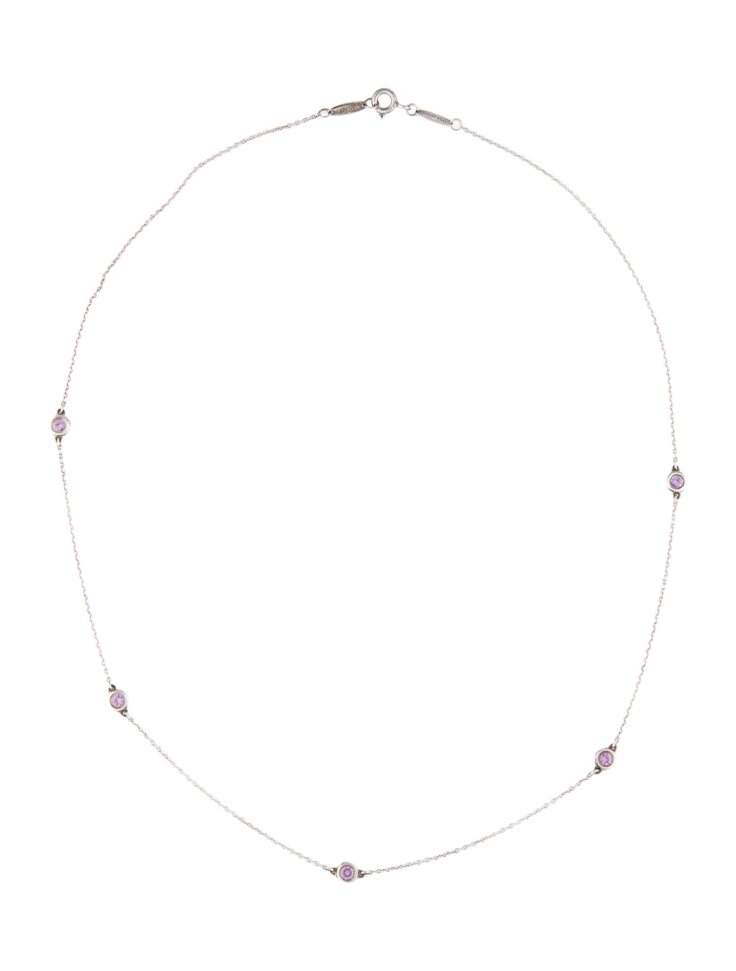 Tiffany & Co. Color By The Yard Sapphire Station Necklace