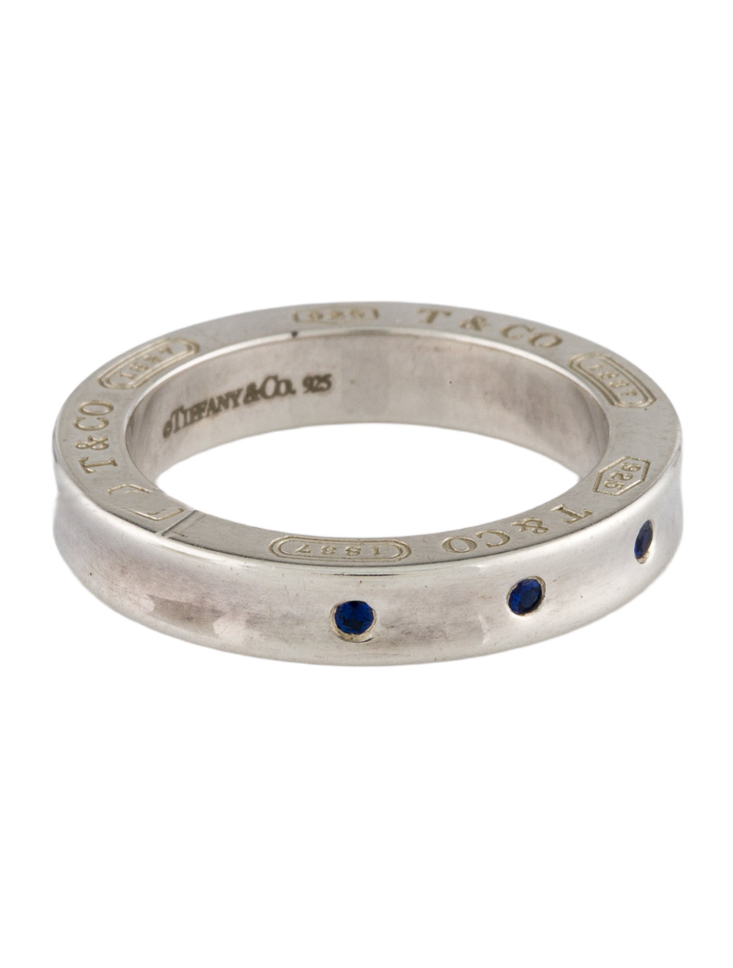 Tiffany & Co. Sapphire 1837 Band Ring