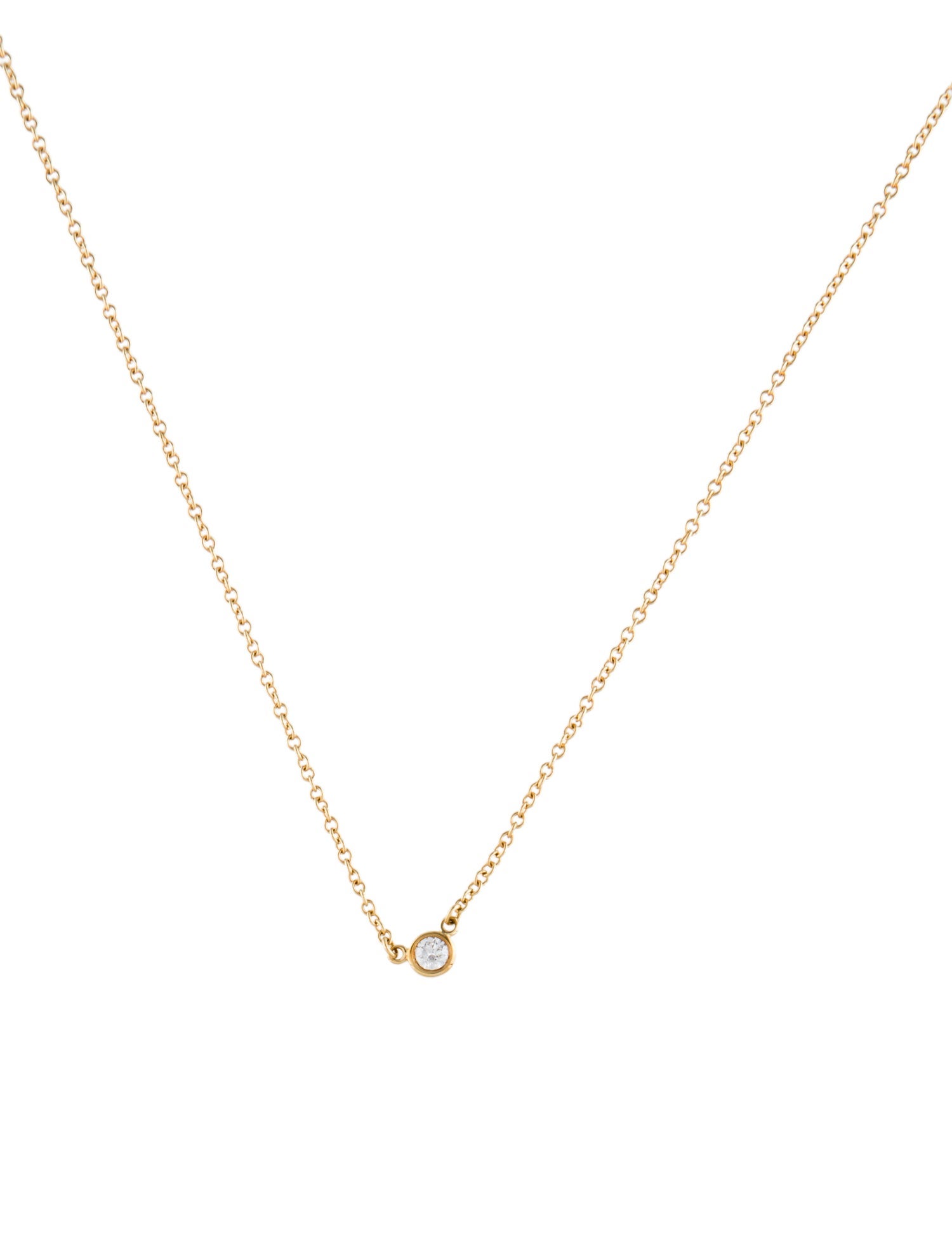 Tiffany & Co. 18K Diamonds By The Yard Pendant Necklace