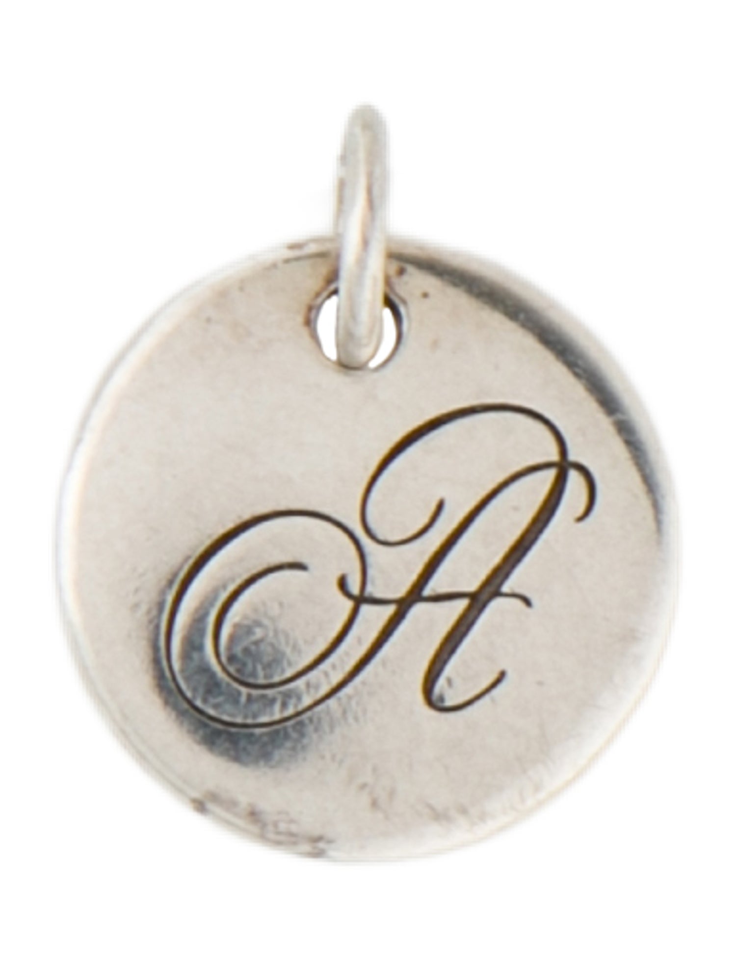 Tiffany & Co. Alphabet Initial 'A' Disc Charm