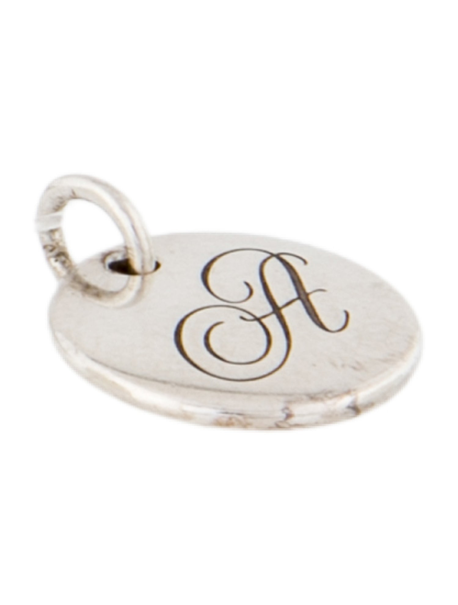 Tiffany & Co. Alphabet Initial 'A' Disc Charm