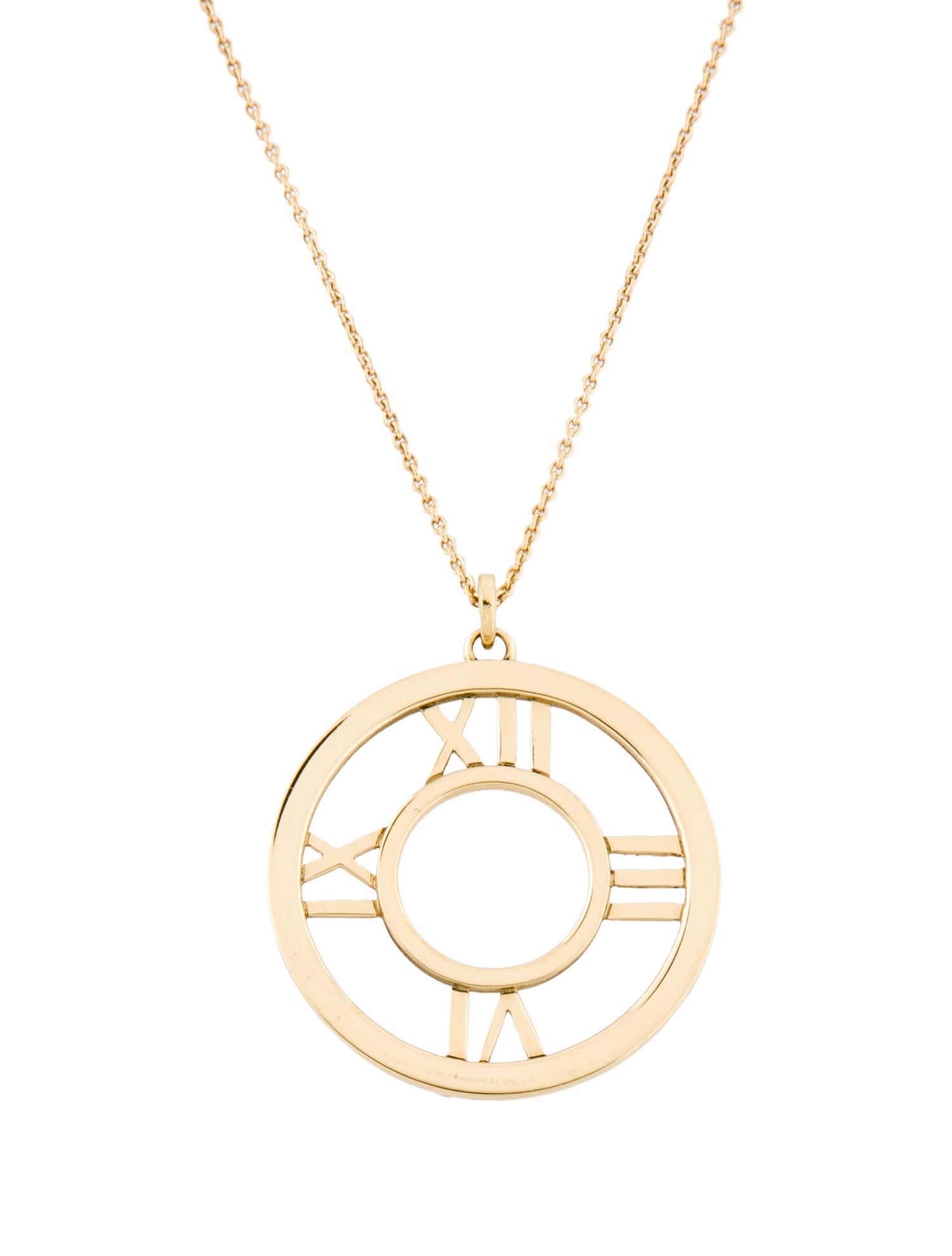 Tiffany & Co. 18K Atlas Pendant Necklace