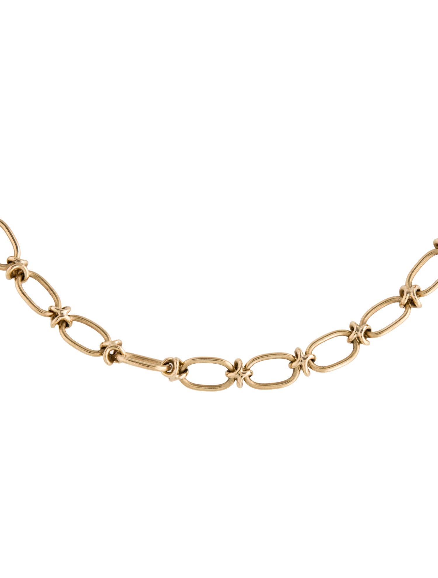 Tiffany & Co. Vintage 14K Oval Link Chain Necklace