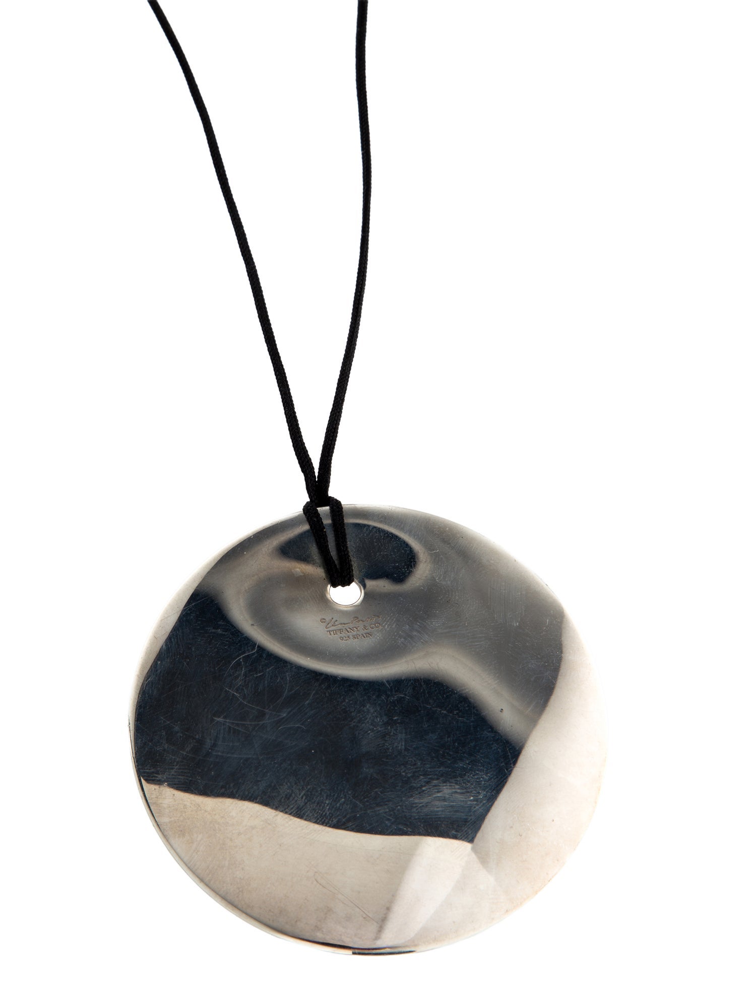 Tiffany & Co. Large Round Disc Pendant Necklace