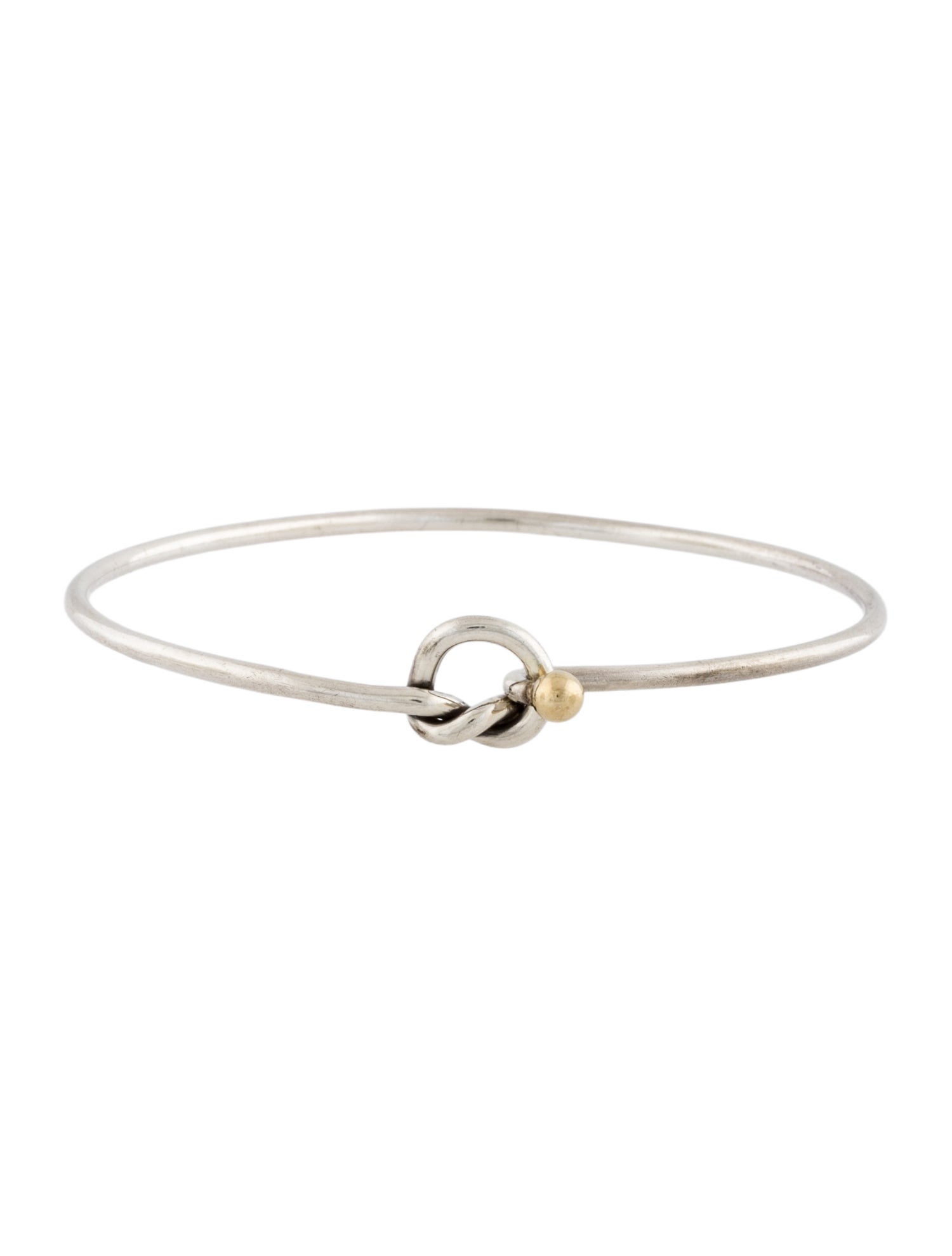 Tiffany & Co. Vintage Two-Tone Knot Hook Bracelet