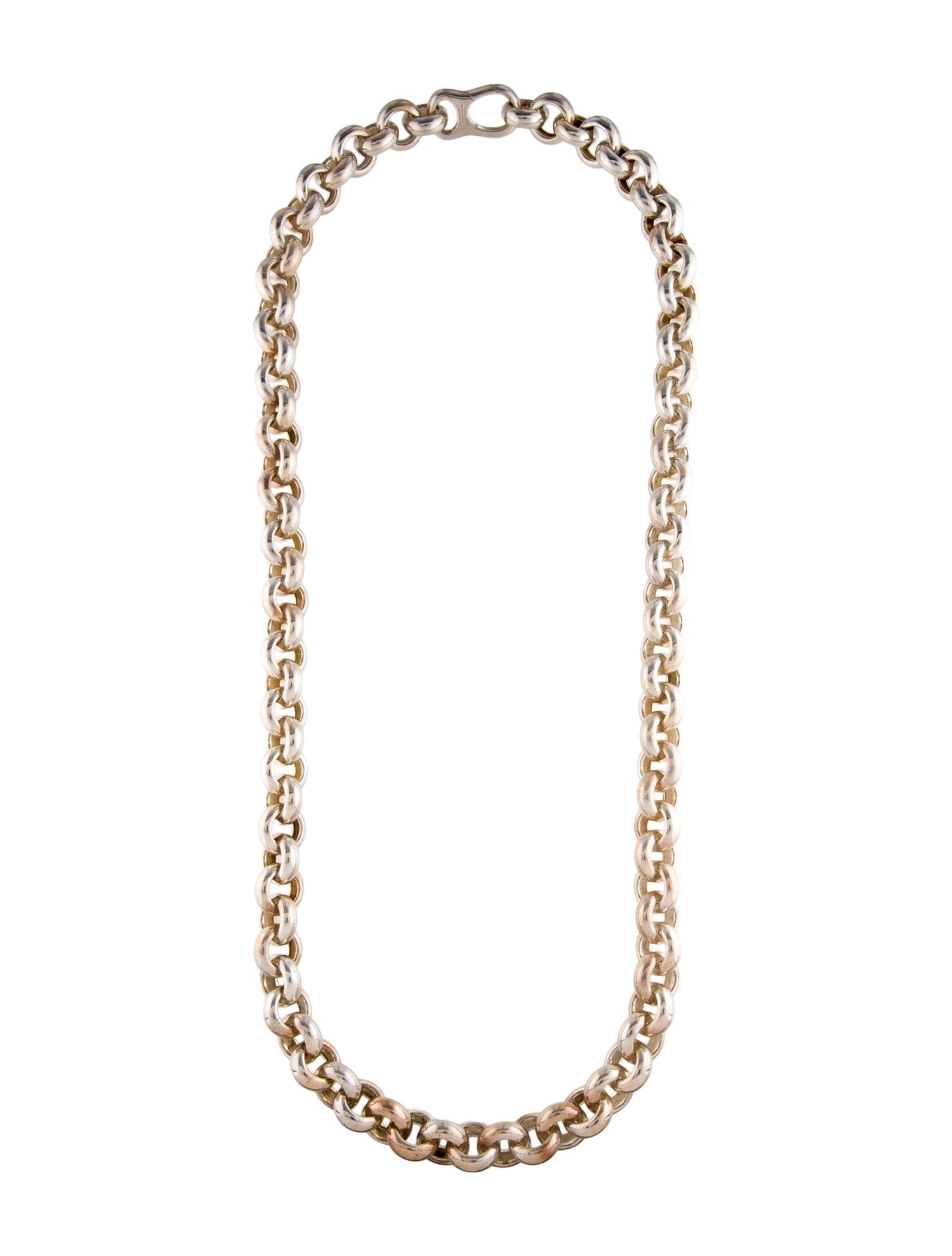 Tiffany & Co. Round Link Long Chain Necklace