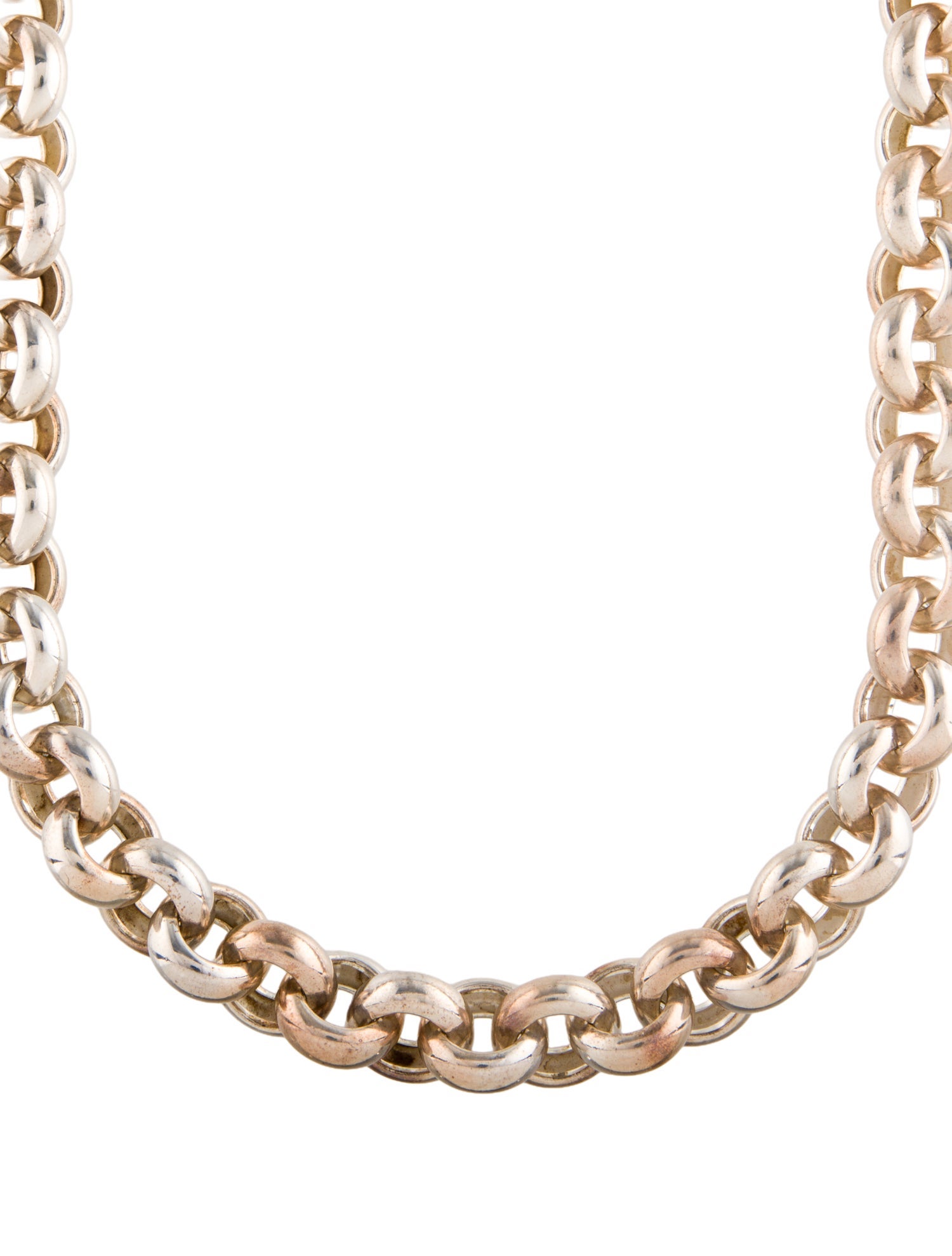 Tiffany & Co. Round Link Long Chain Necklace