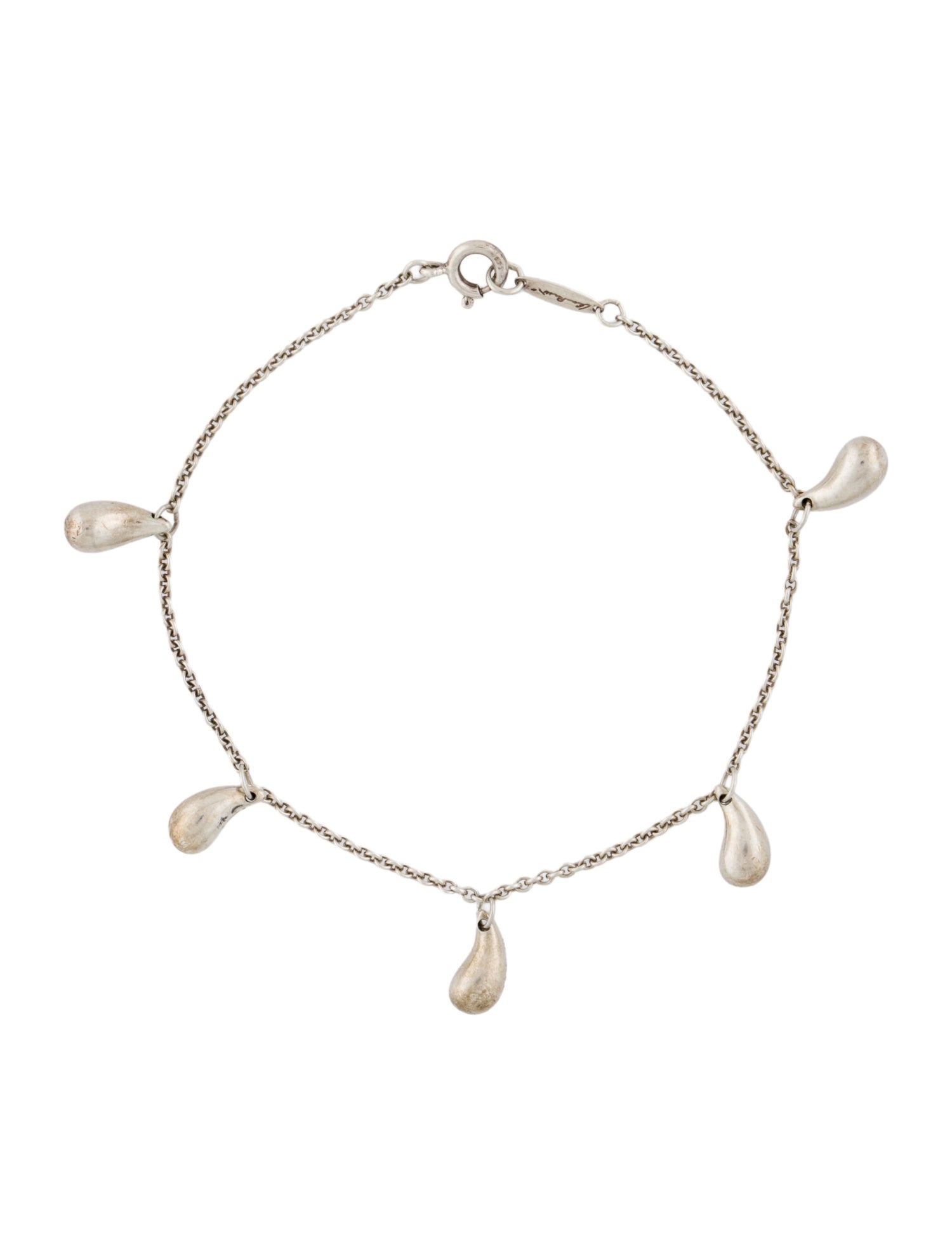 Tiffany & Co. Tear Drop Charm Bracelet