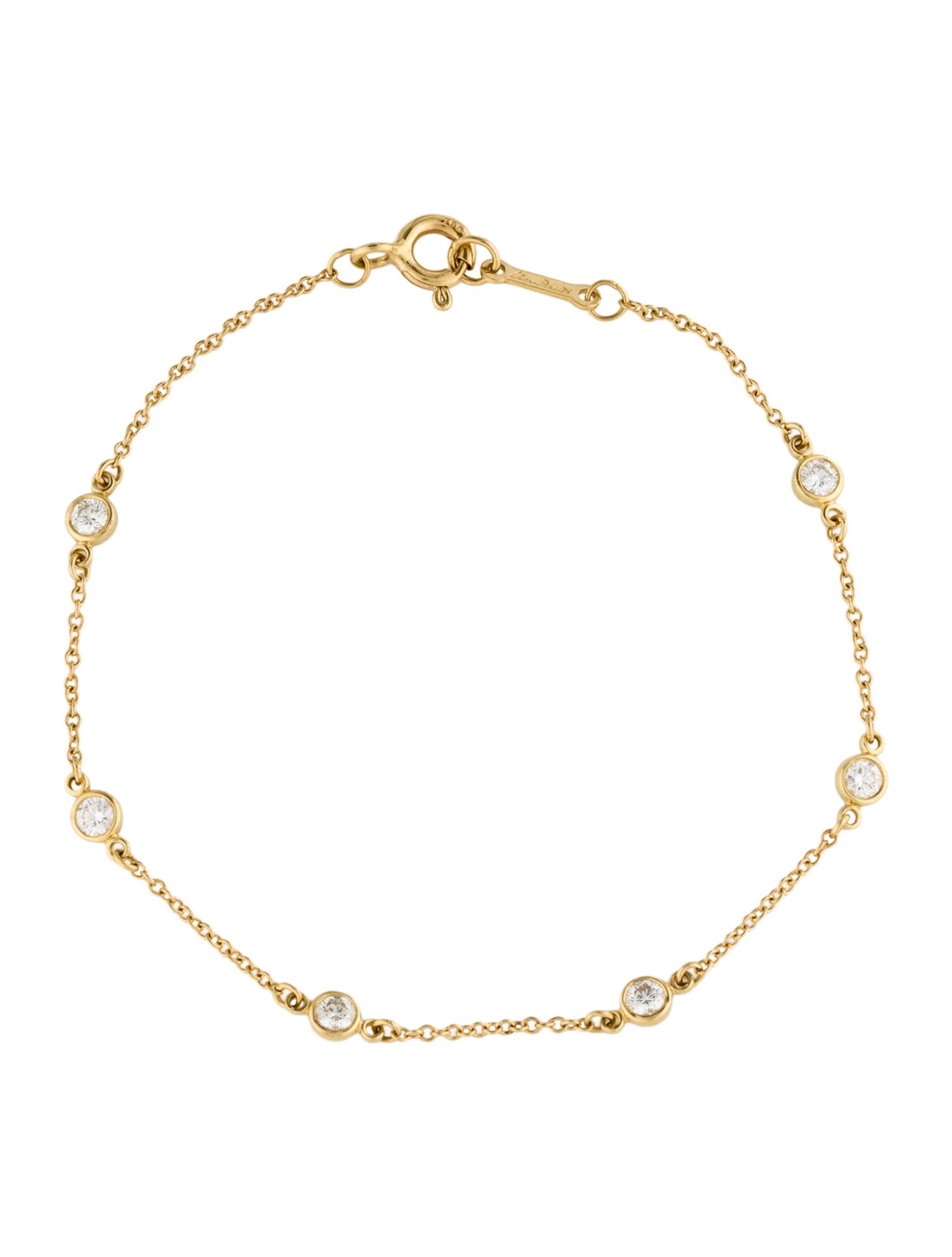 Tiffany & Co. 18K Diamonds By The Yard Station Bracelet