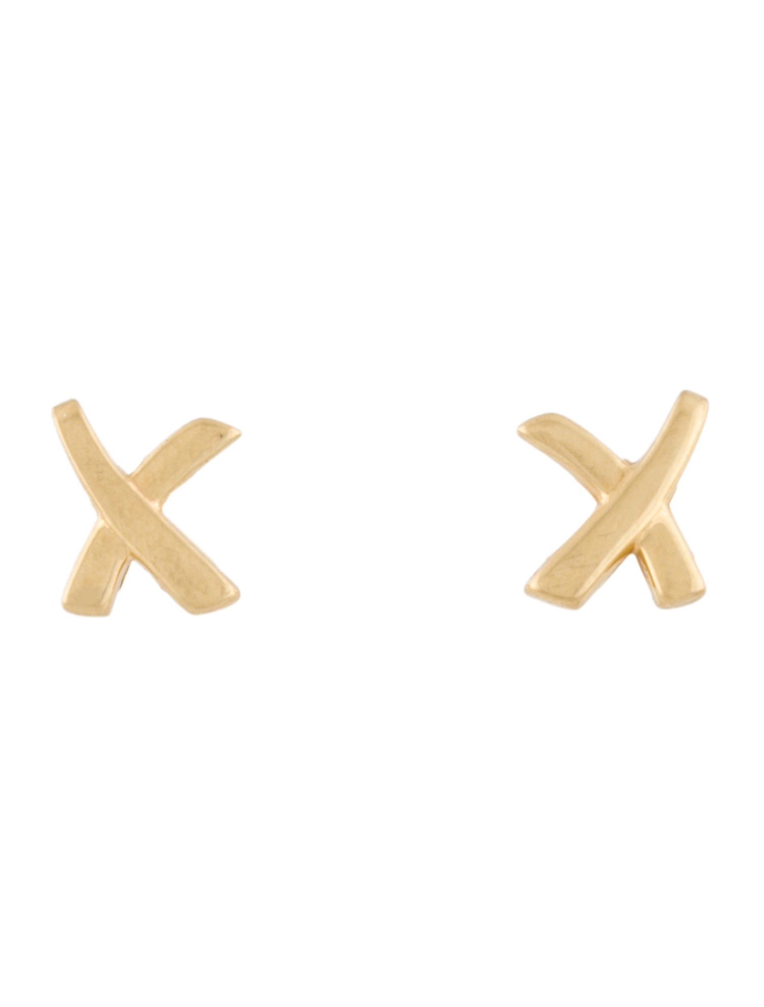 Tiffany & Co. 18K Paloma's Graffiti 'X' Stud Earrings