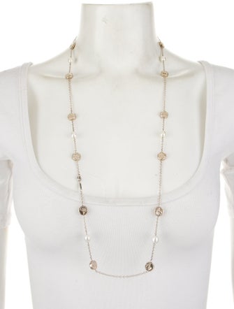 Tiffany & Co. Pearl Hibiscus Station Necklace