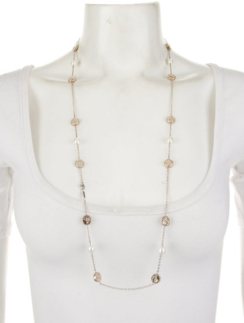 Tiffany & Co. Pearl Hibiscus Station Necklace