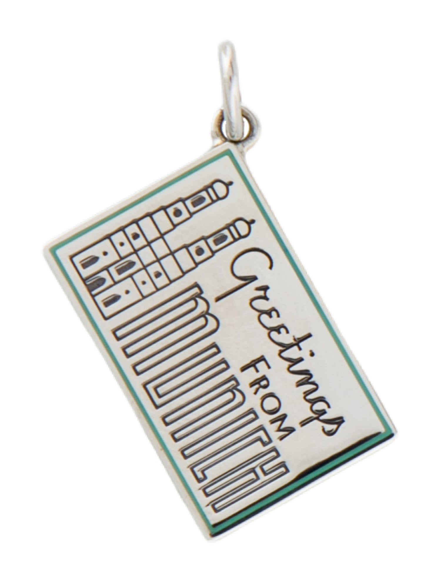 Tiffany & Co. Enamel 'Greetings from Munich' Postcard Charm