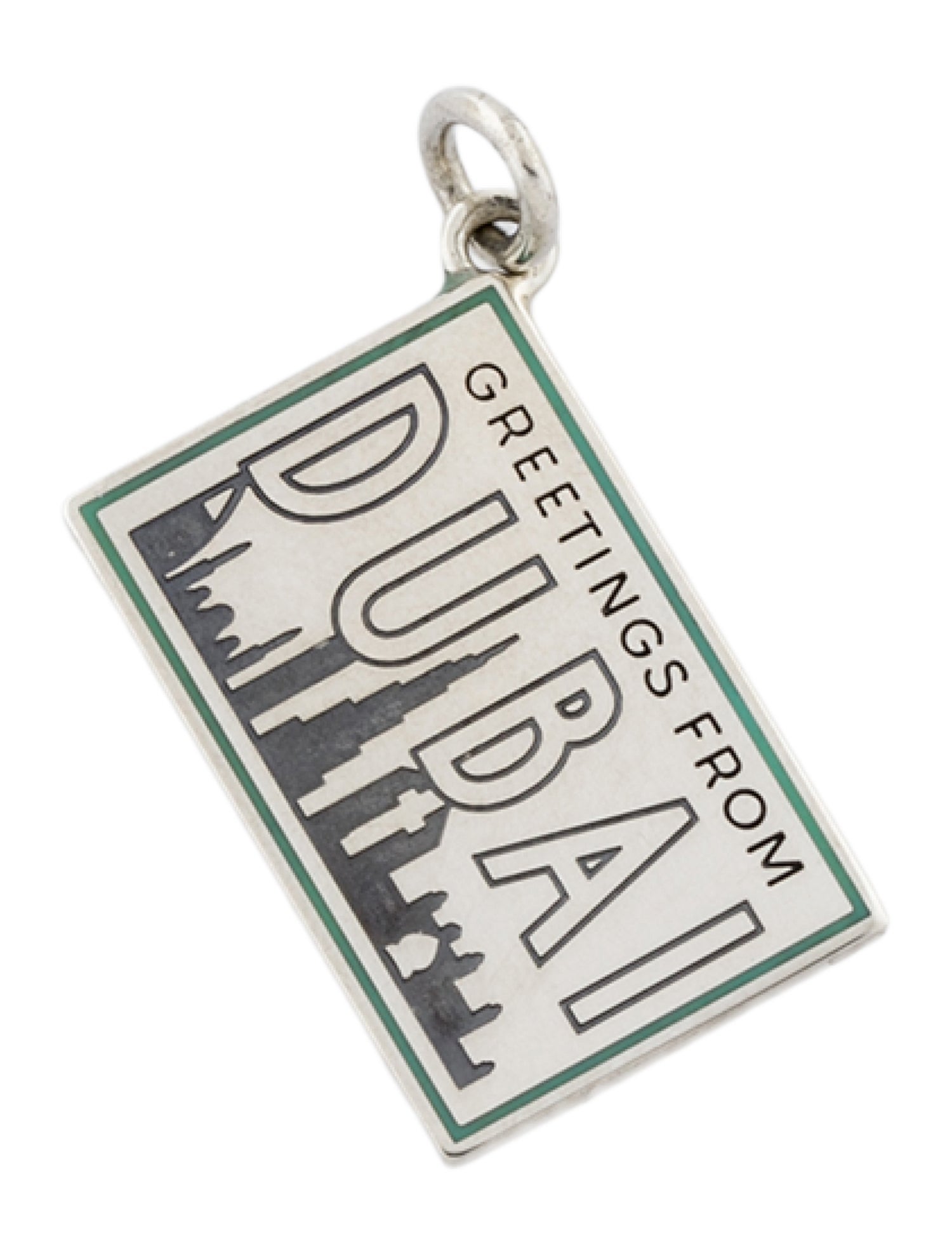 Tiffany & Co. Enamel 'Dubai' Postcard Charm
