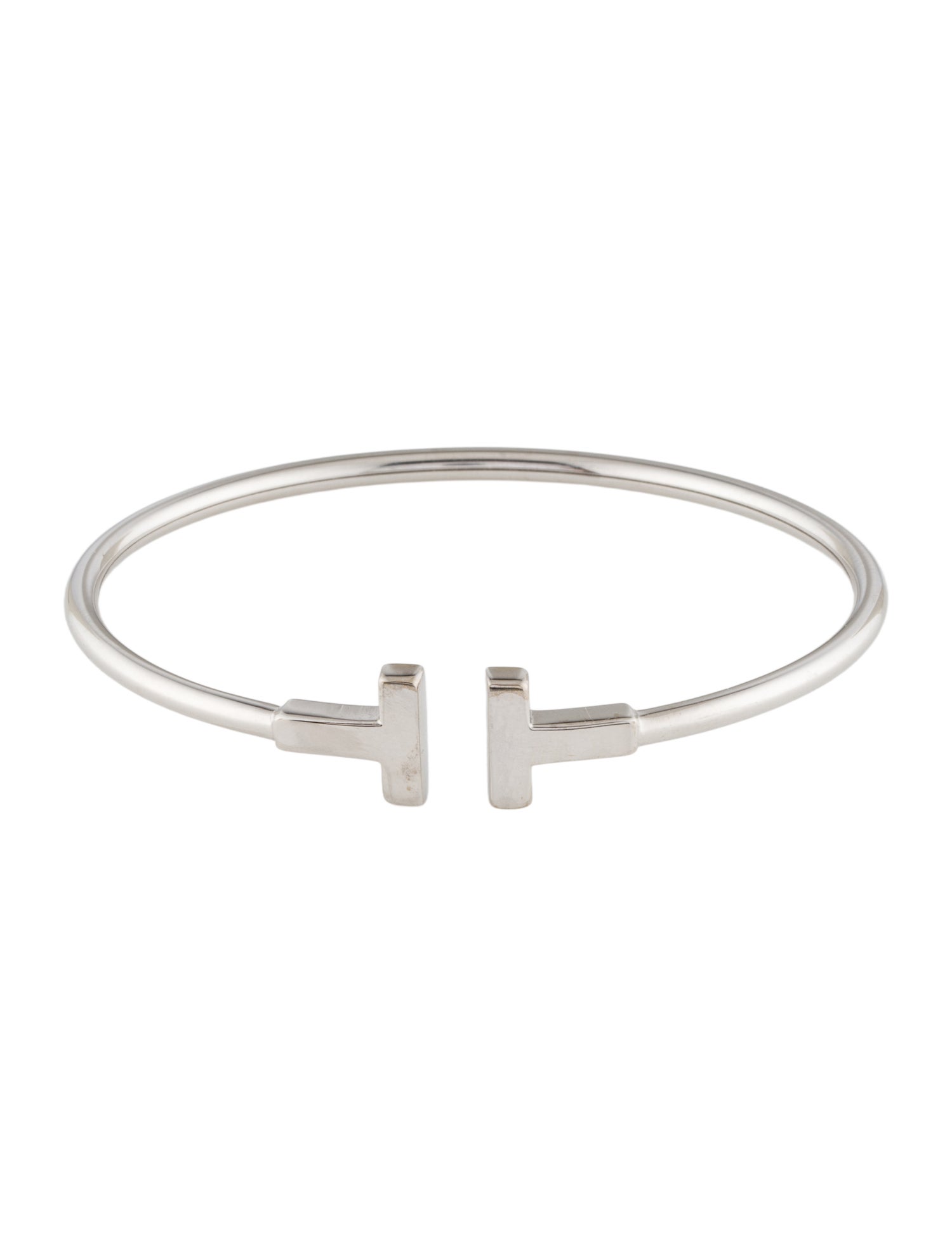 Tiffany & Co. 18K T Wire Bracelet