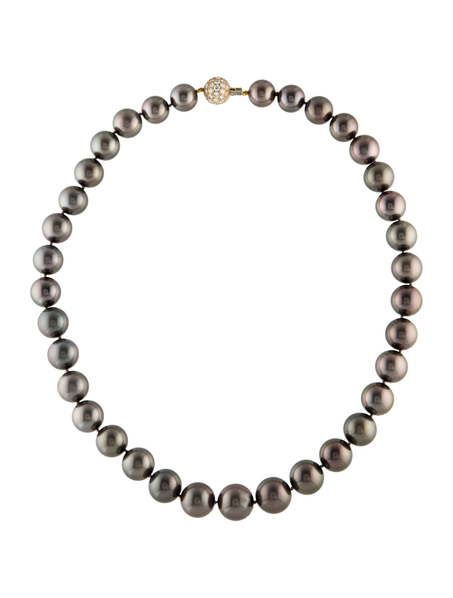 Tiffany & Co. Vintage 18K 2.84ctw Diamond & Pearl Strand Necklace