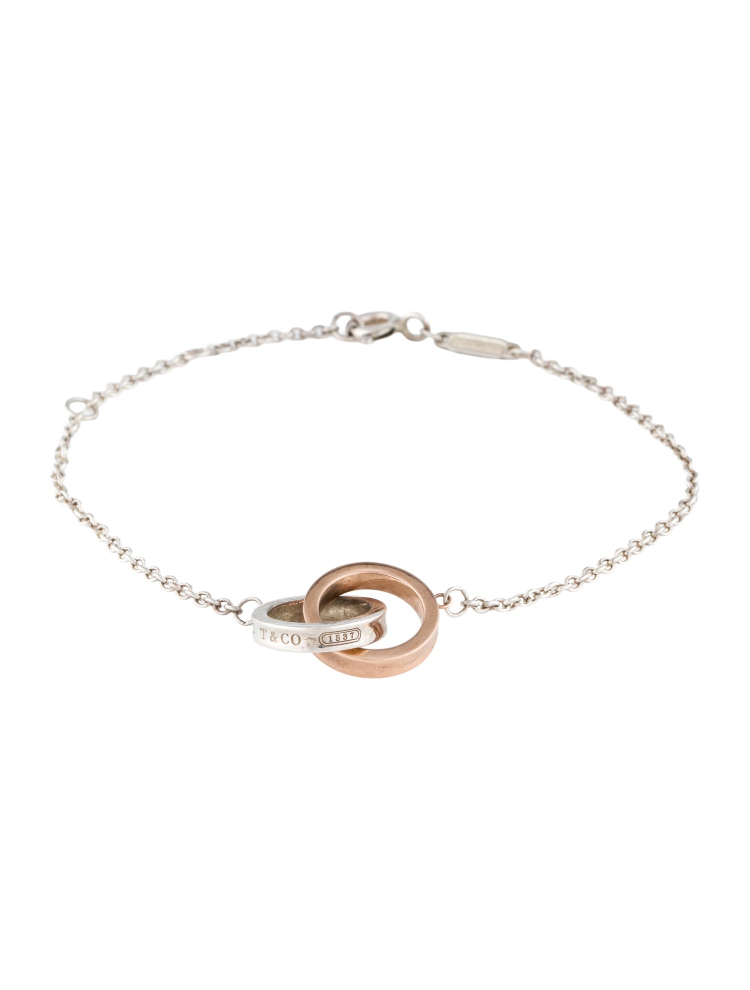 Tiffany & Co. Two-Tone Interlocking Circles Chain Bracelet