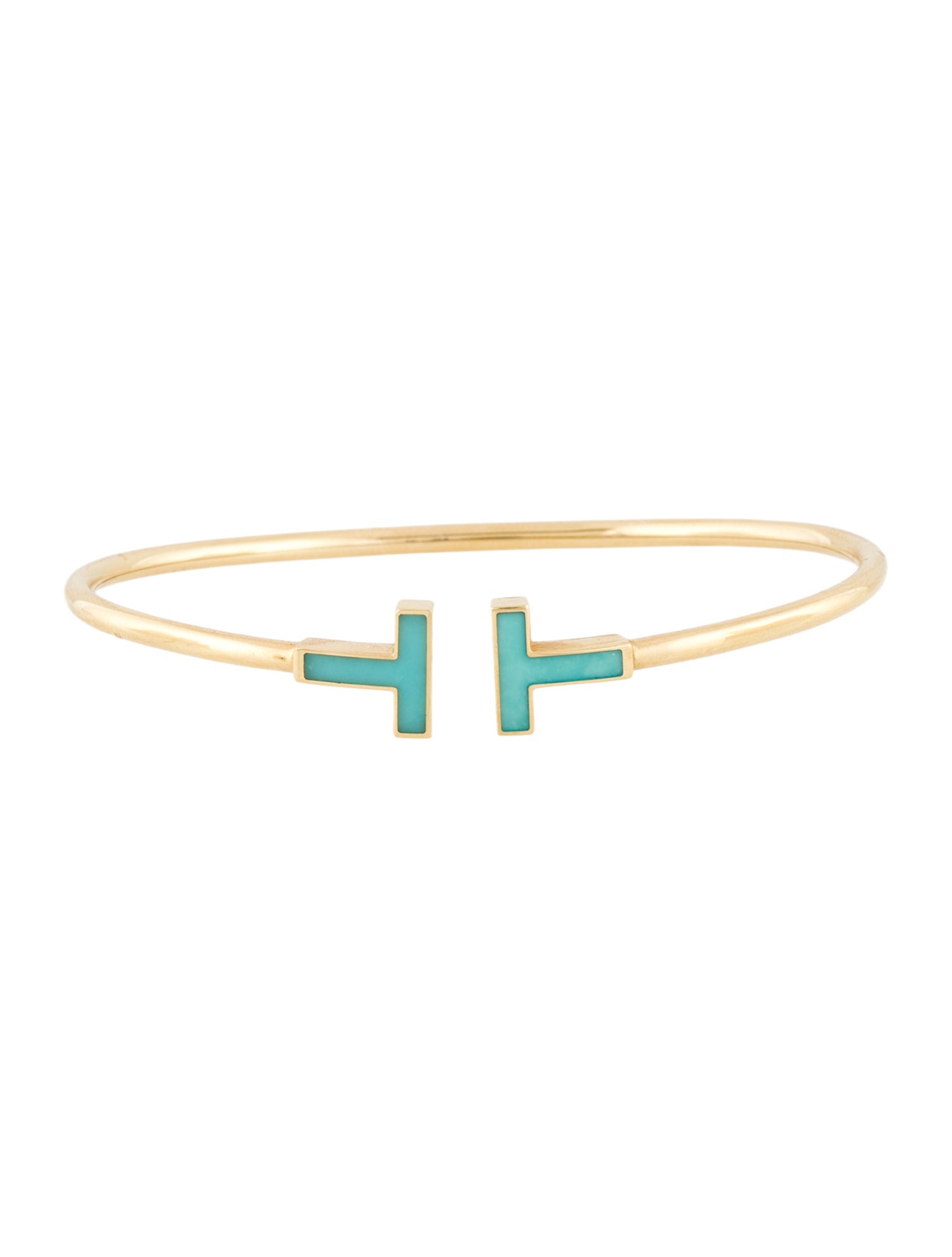 Tiffany & Co. 18K Turquoise Wire Bracelet