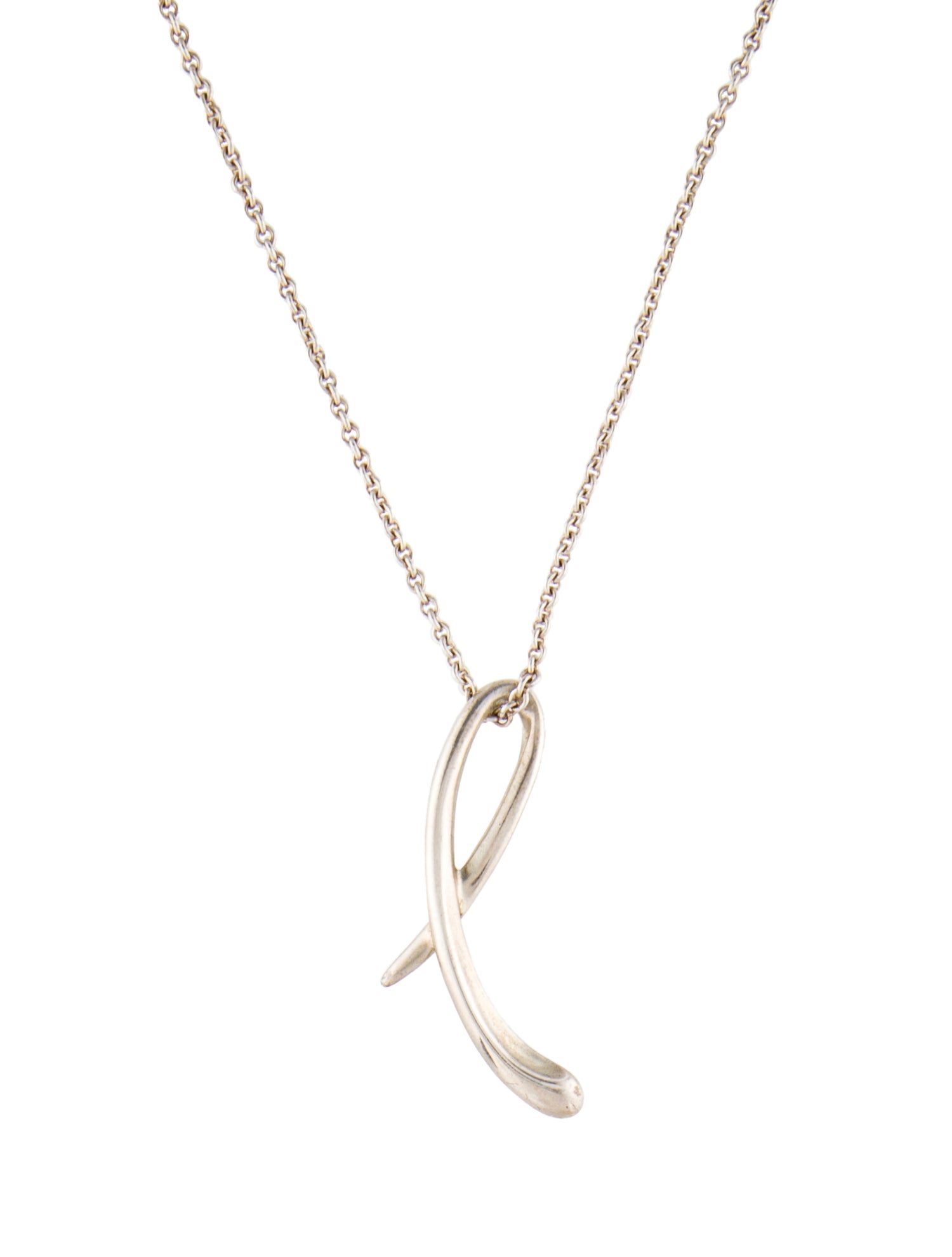 Tiffany & Co. Small Alphabet Lettter 'L' Pendant Necklace