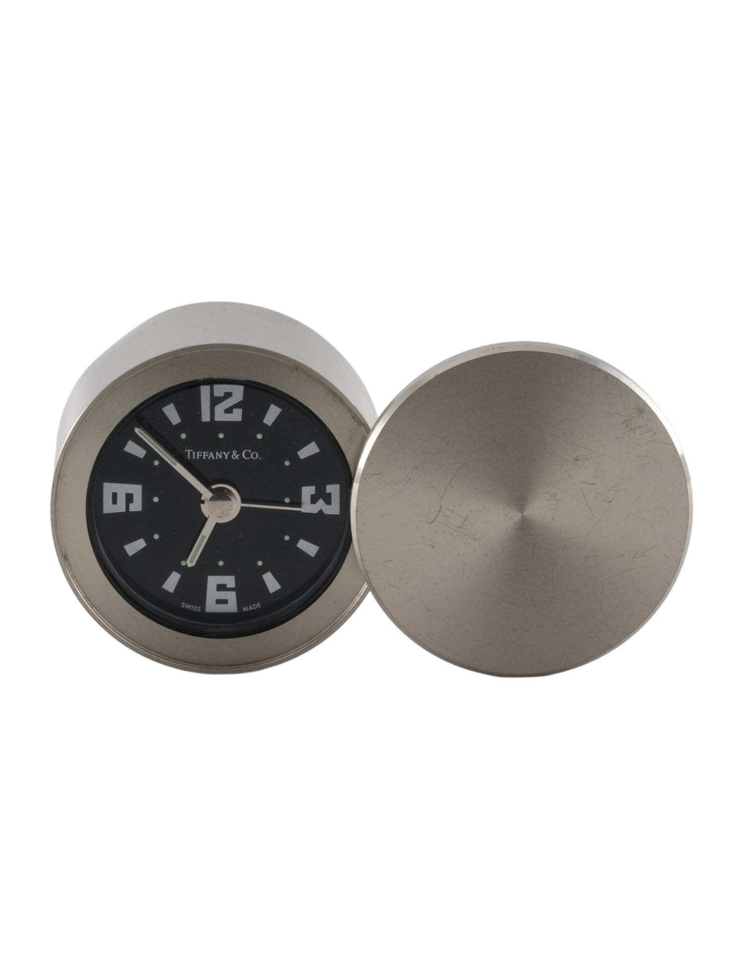 Tiffany & Co. Swivel Desk Clock