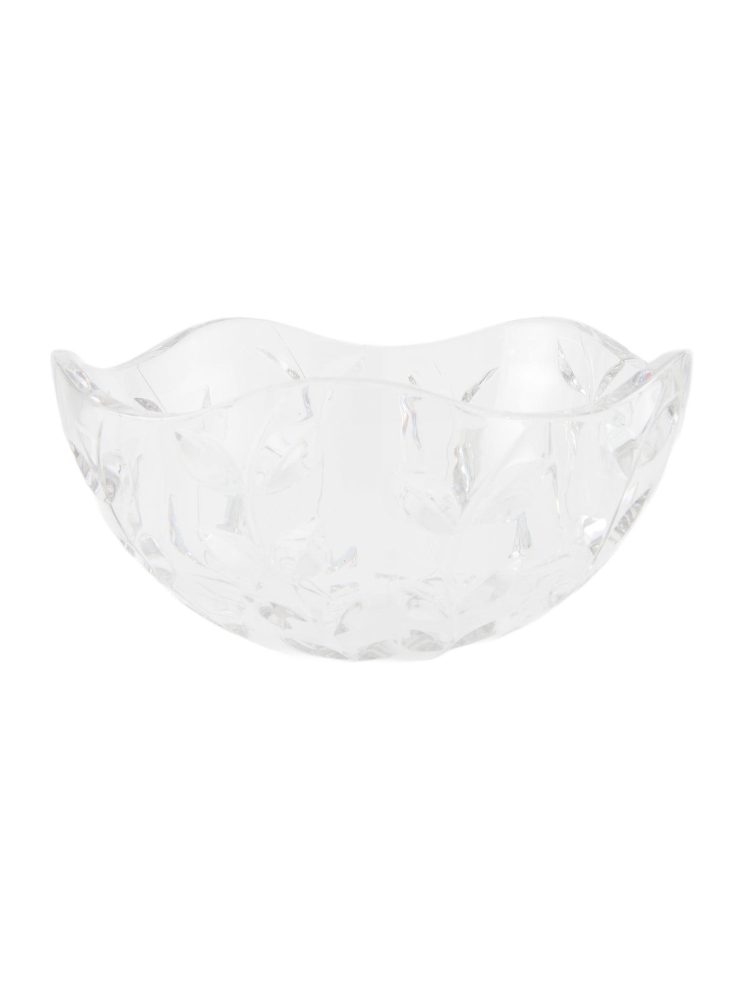 Tiffany & Co. Floral Vine Crystal Bowl