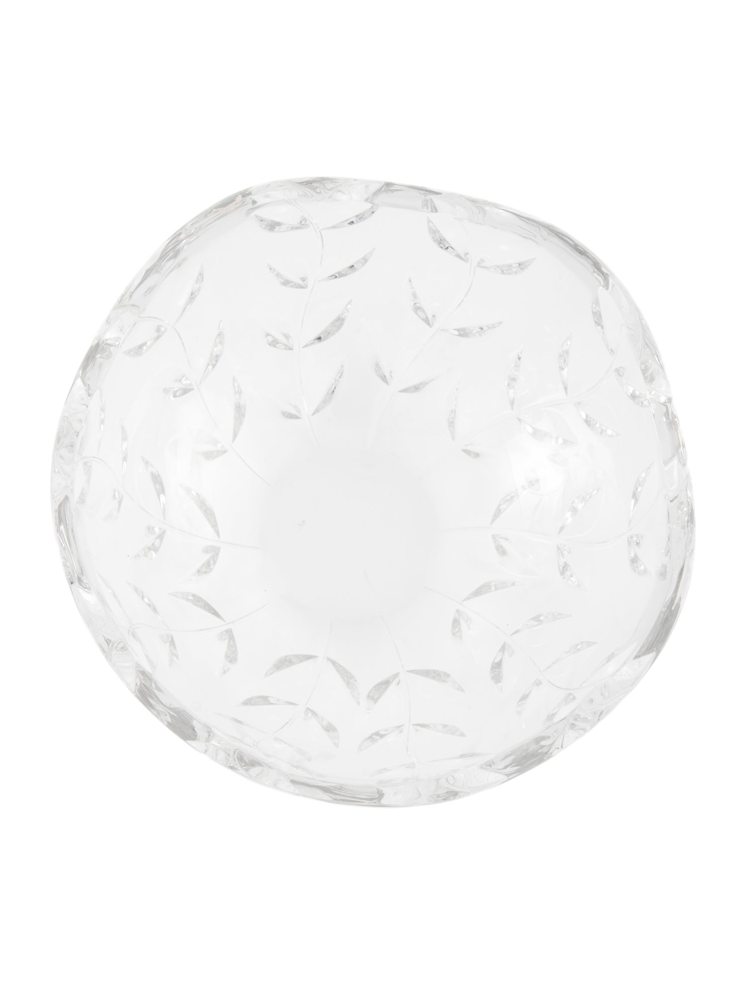 Tiffany & Co. Floral Vine Crystal Bowl