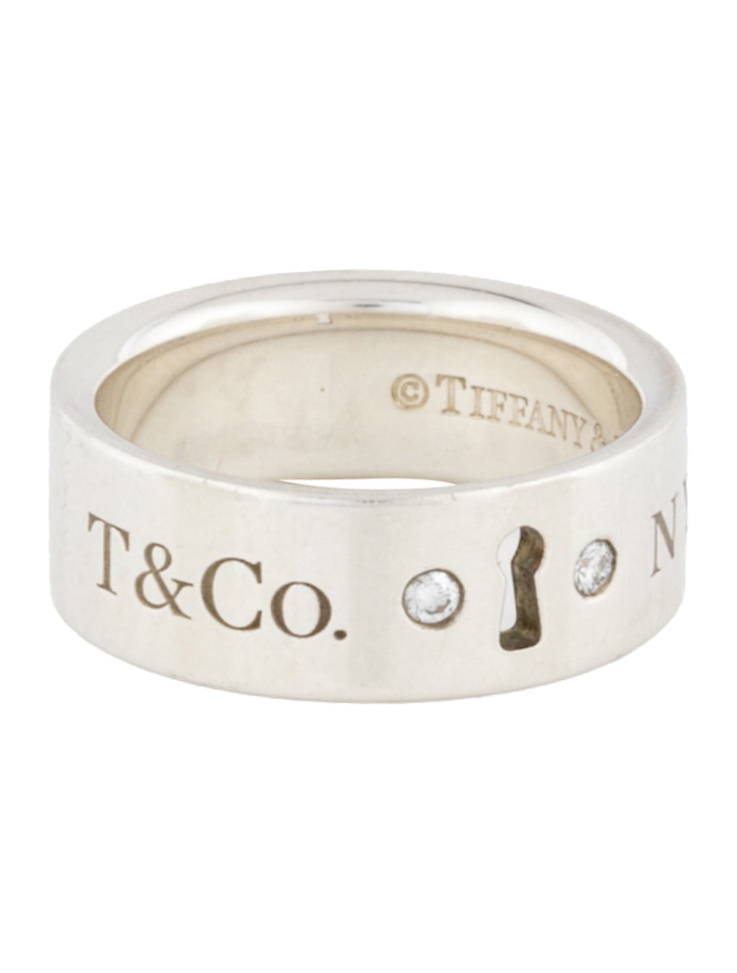 Tiffany & Co. Diamond Keyhole Band Ring