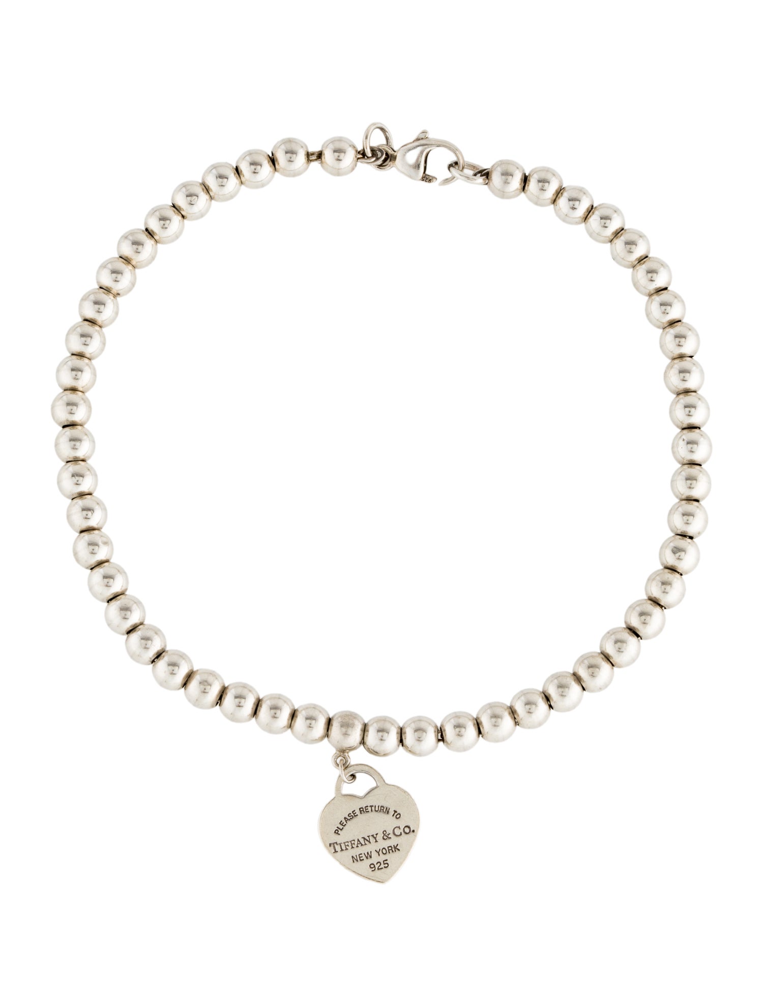 Tiffany & Co. Heart Tag Bead Bracelet