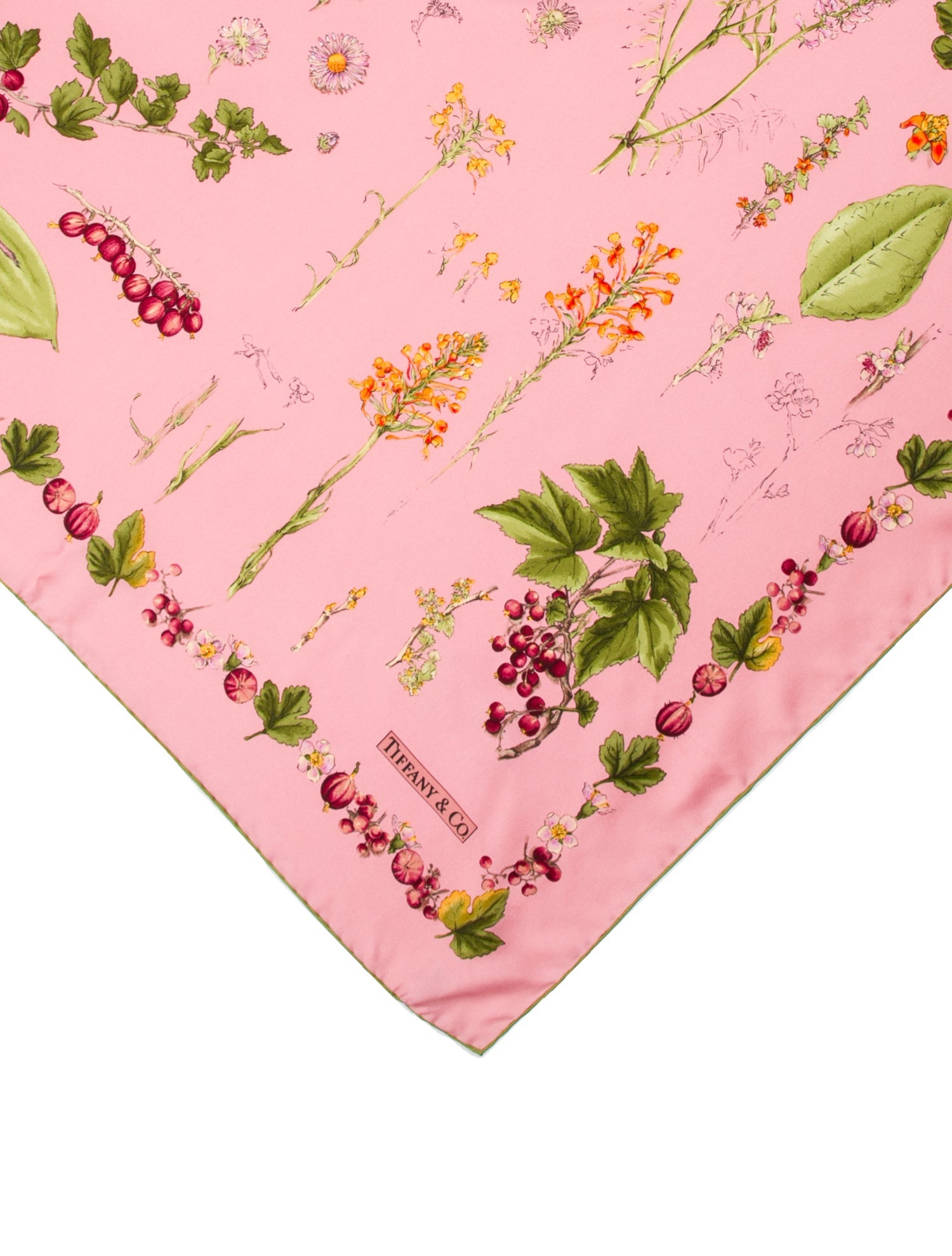 Tiffany & Co. Silk Floral Print Scarf