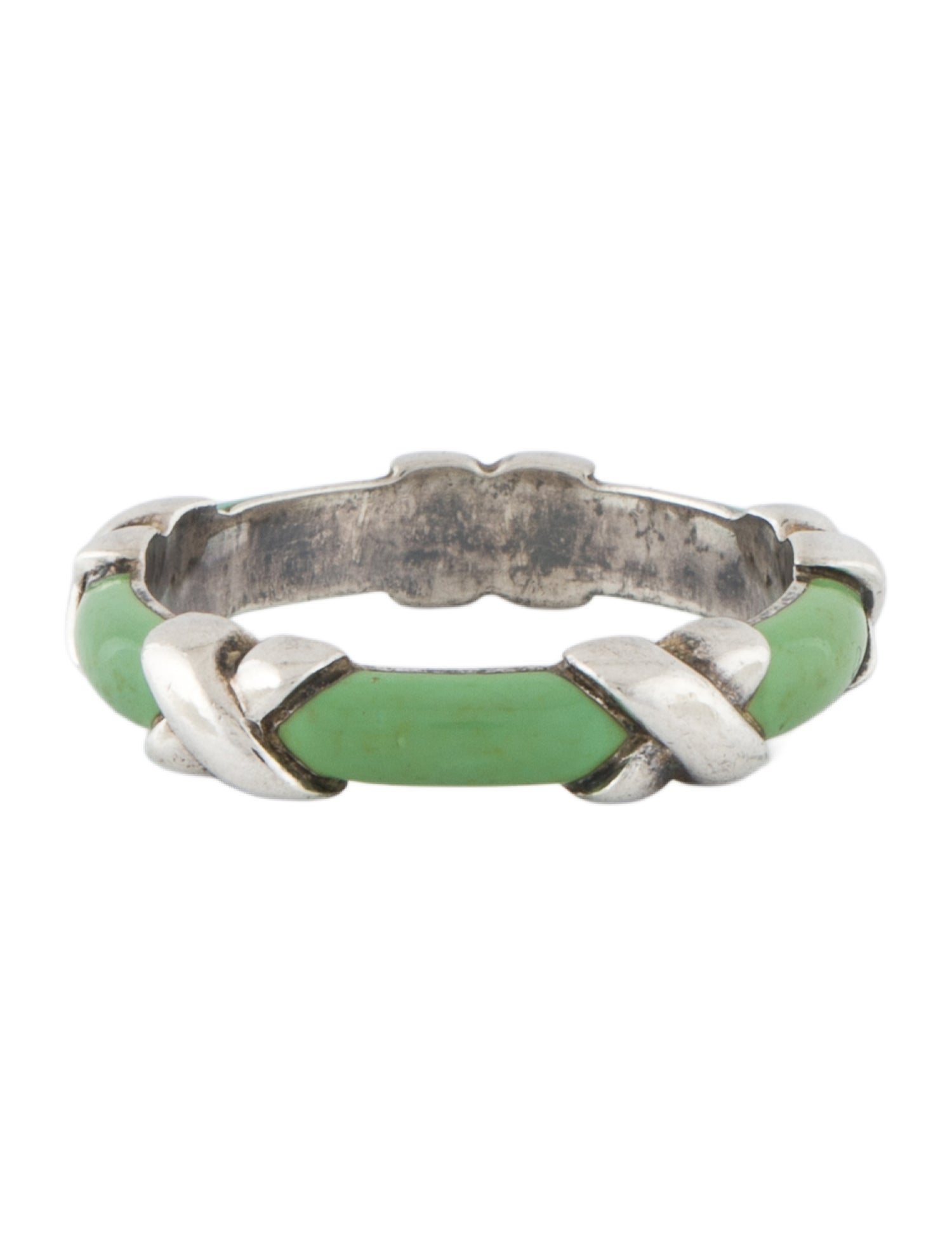 Tiffany & Co. Enamel Signature 'X' Band