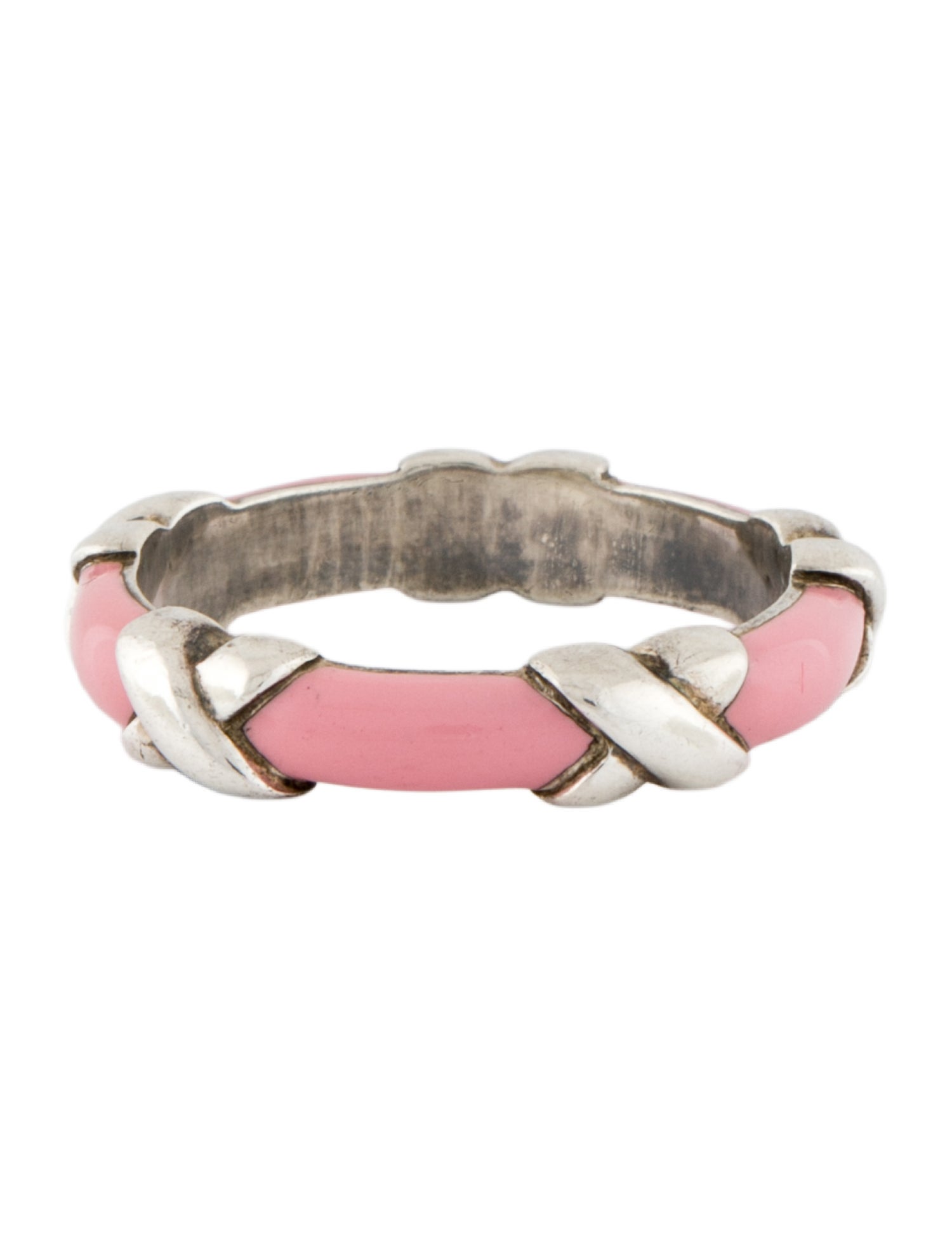 Tiffany & Co. Enamel Signature 'X' Band