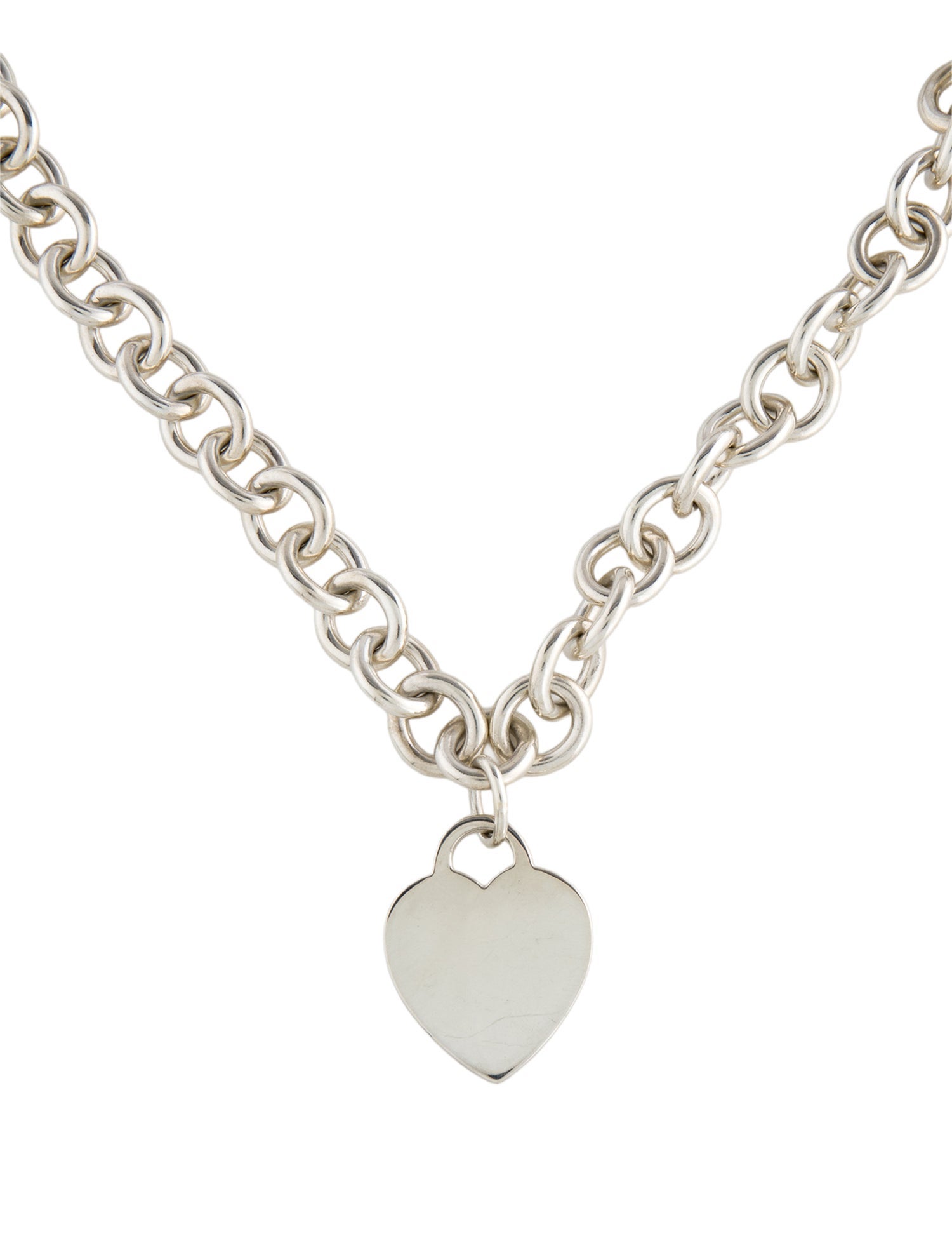 Tiffany & Co. Heart Tag Chain Link Necklace