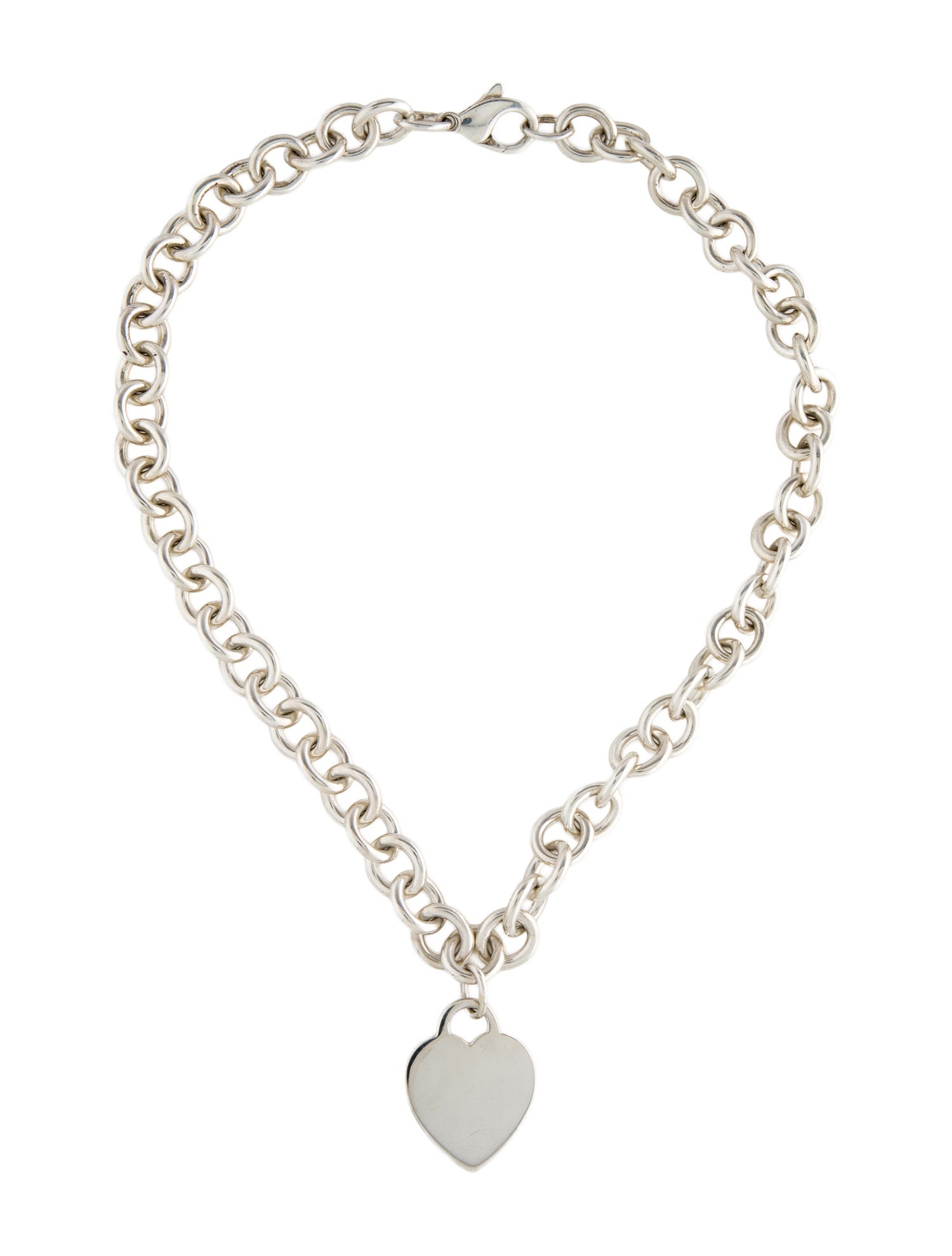 Tiffany & Co. Heart Tag Chain Link Necklace