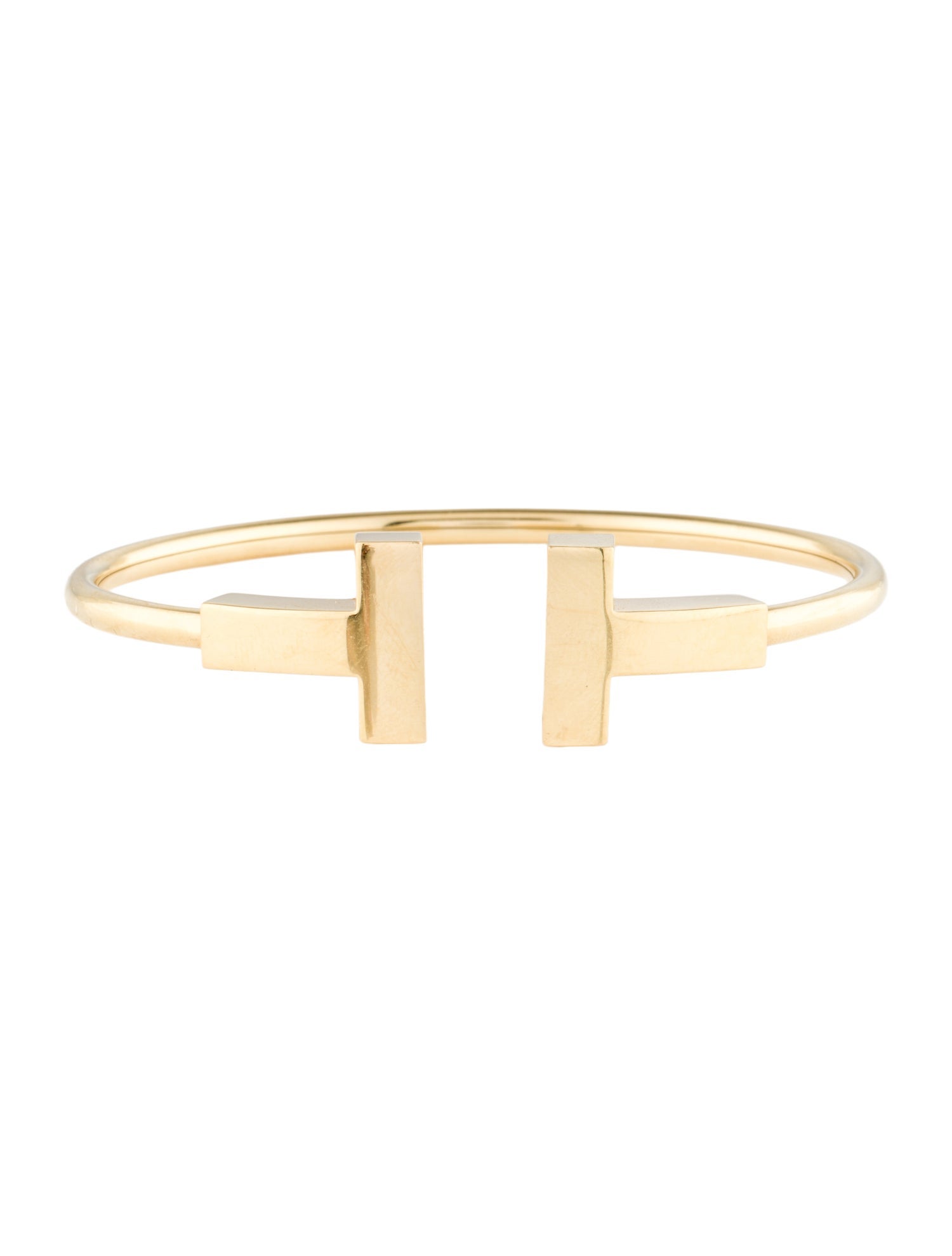 Tiffany & Co. 18K Wide T Wire Bracelet