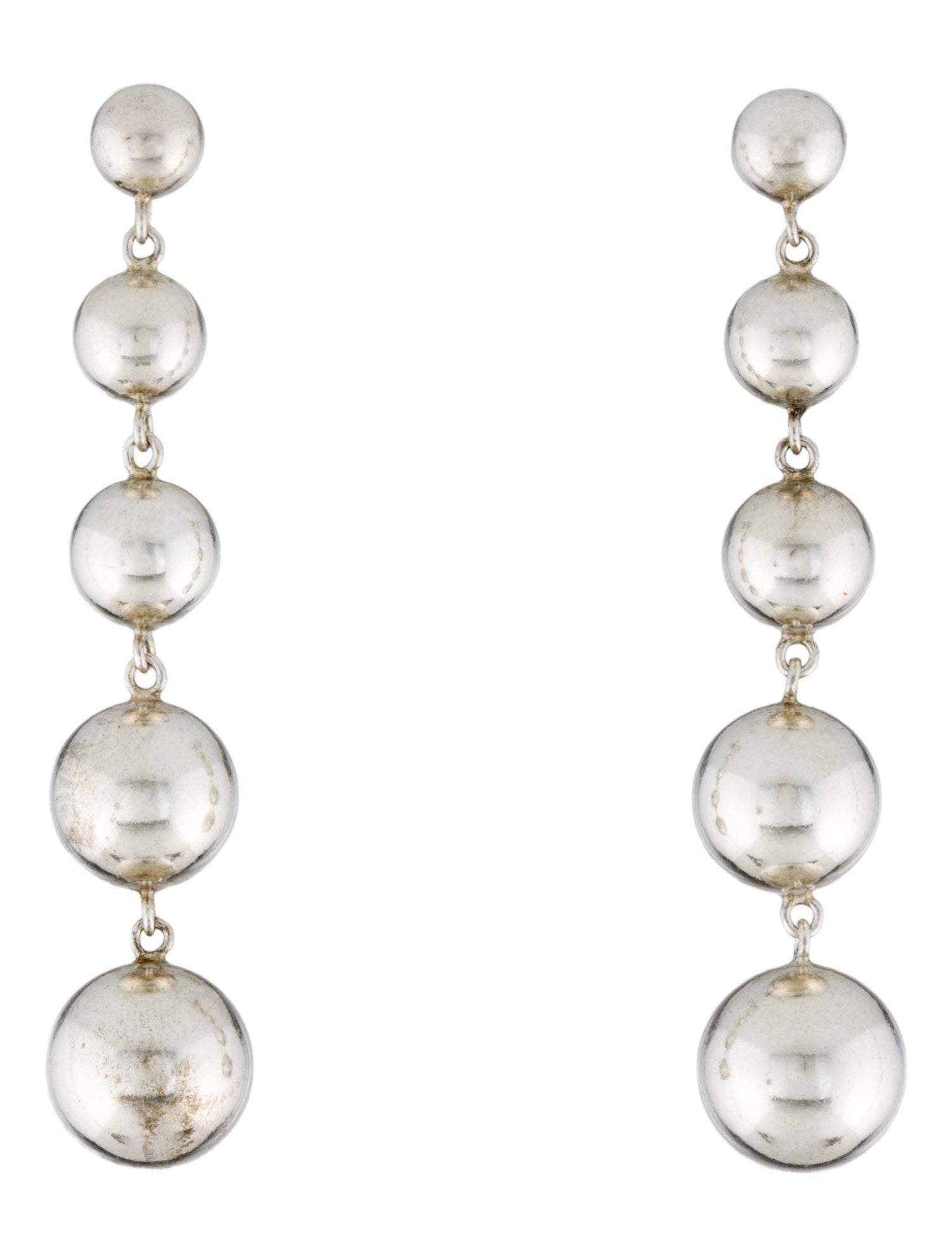 Tiffany & Co. Graduated Ball Drop Earrings