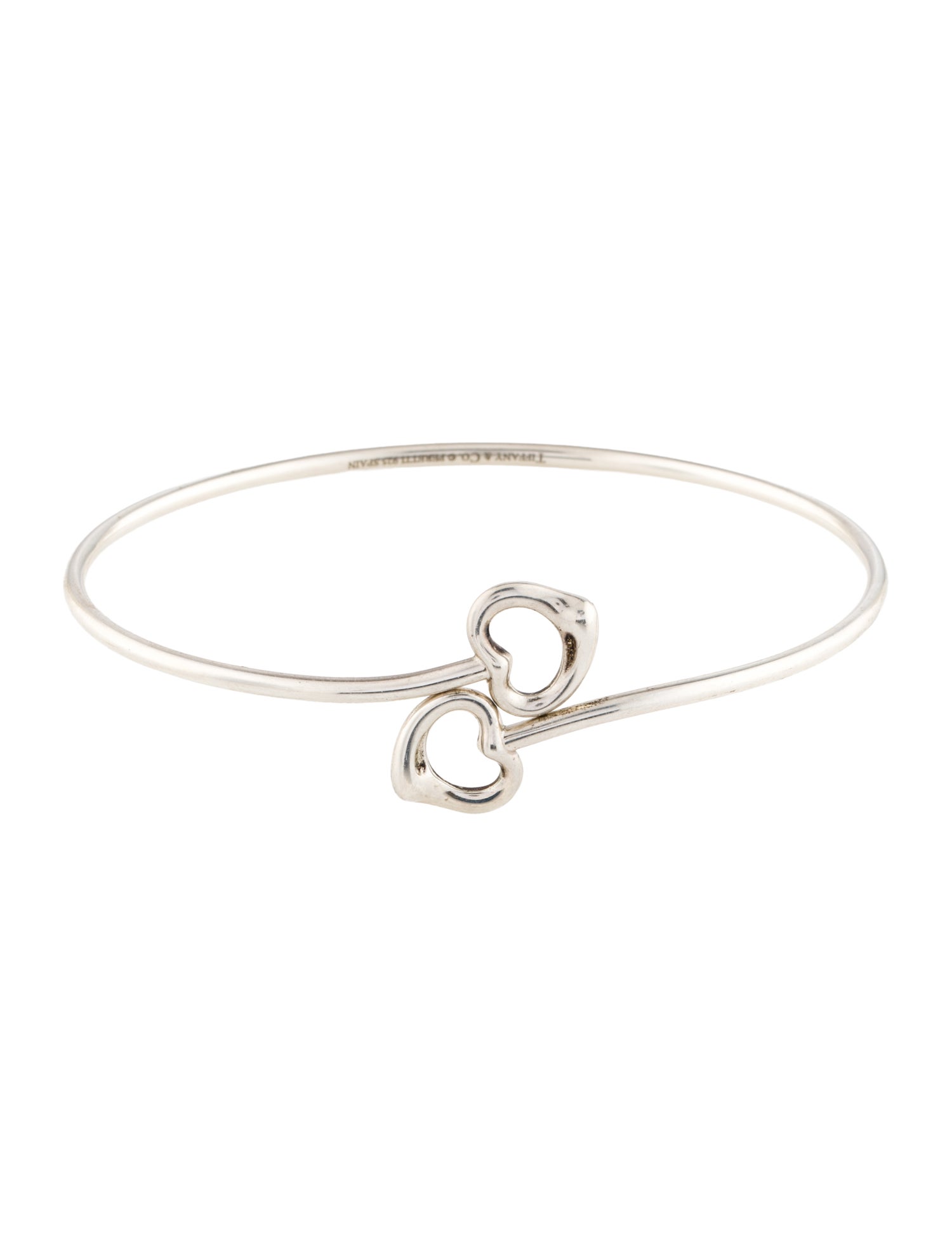 Tiffany & Co. Double Open Heart Bangle Bracelet