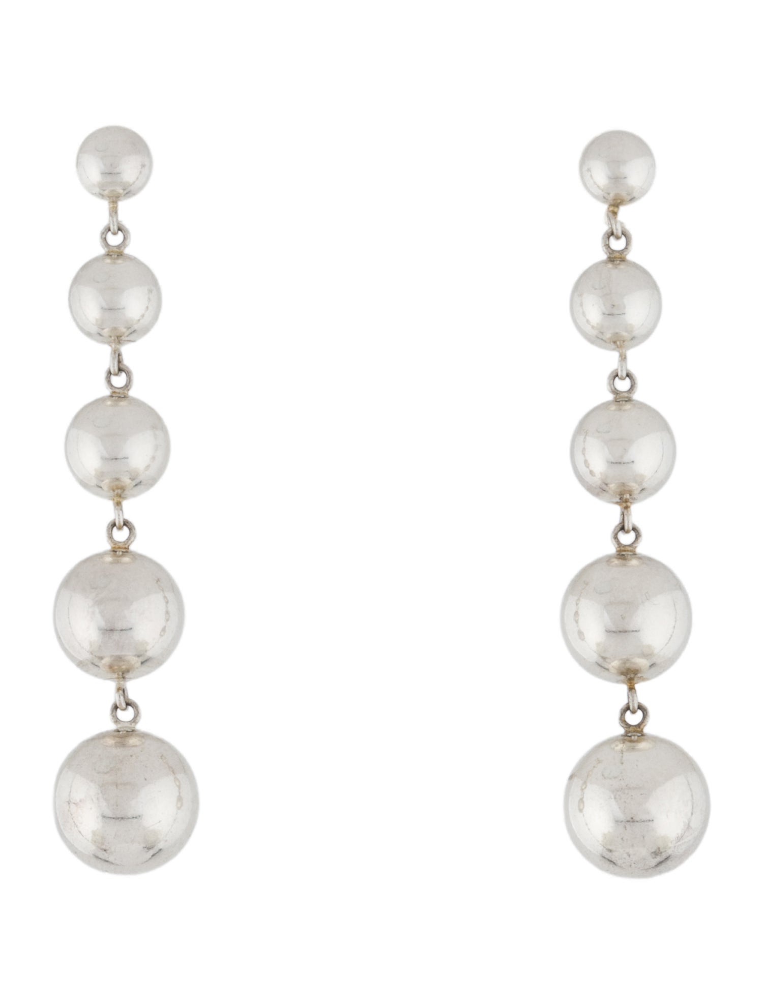 Tiffany & Co. Graduated Ball Drop Earrings