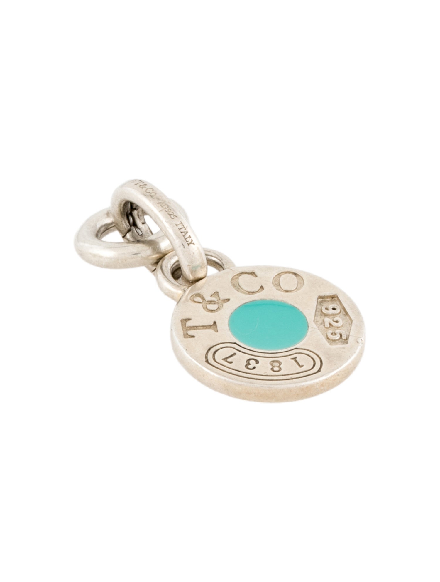 Tiffany & Co. Enamel 1837 Circle Charm