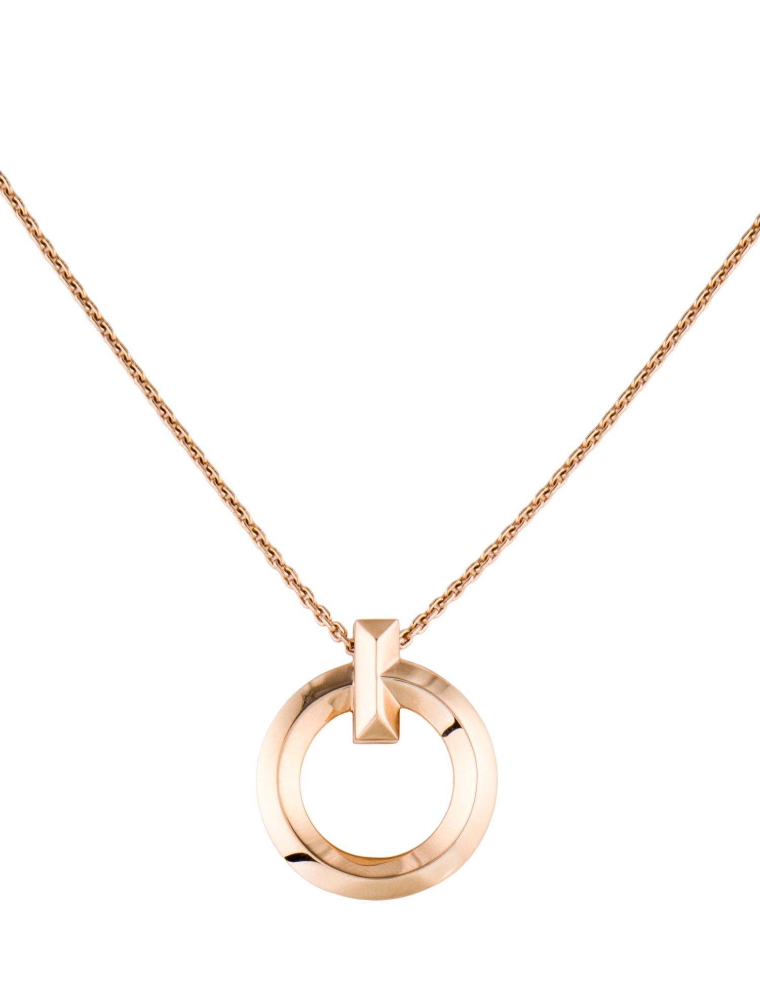 Tiffany & Co. 18K T1 Circle Pendant Small