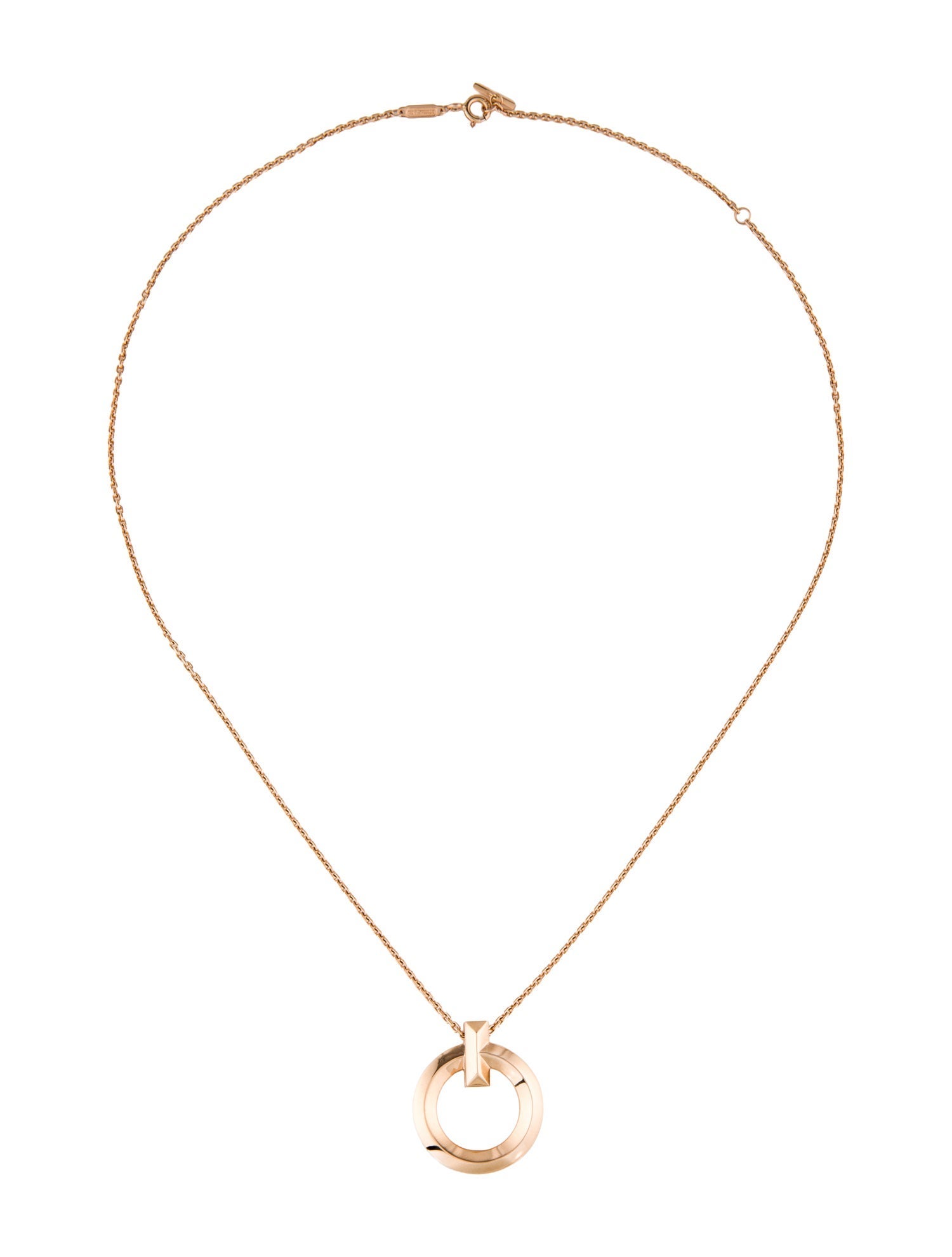 Tiffany & Co. 18K T1 Circle Pendant Small