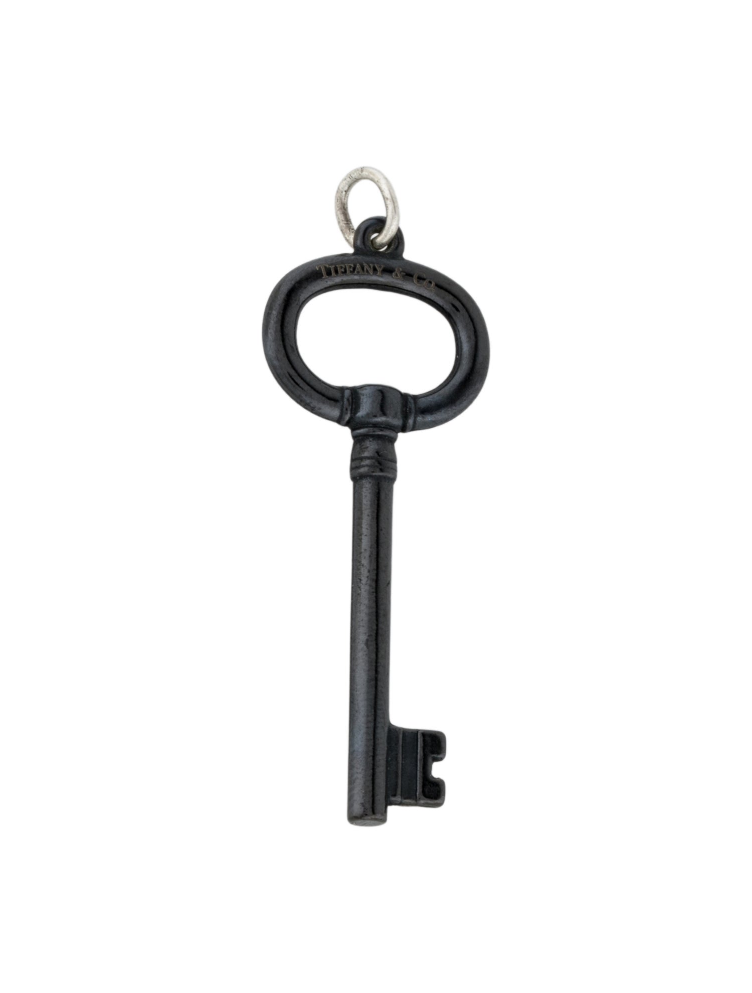Tiffany & Co. Titanium Oval Key Pendant