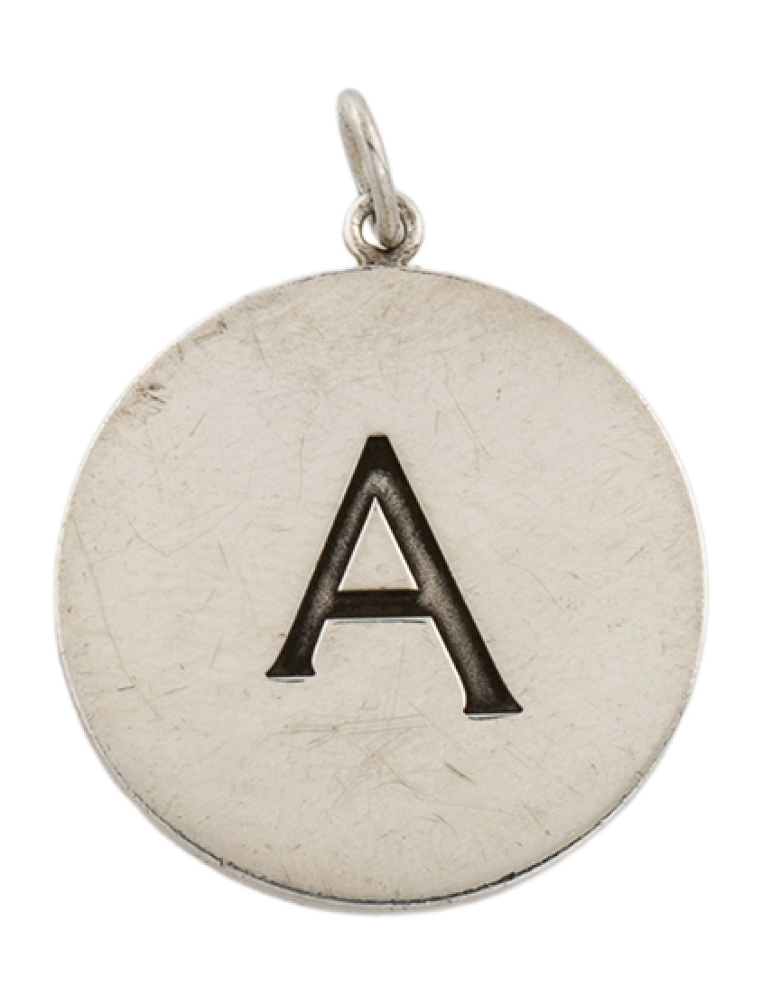 Tiffany & Co. Letter 'A' Disc Pendant
