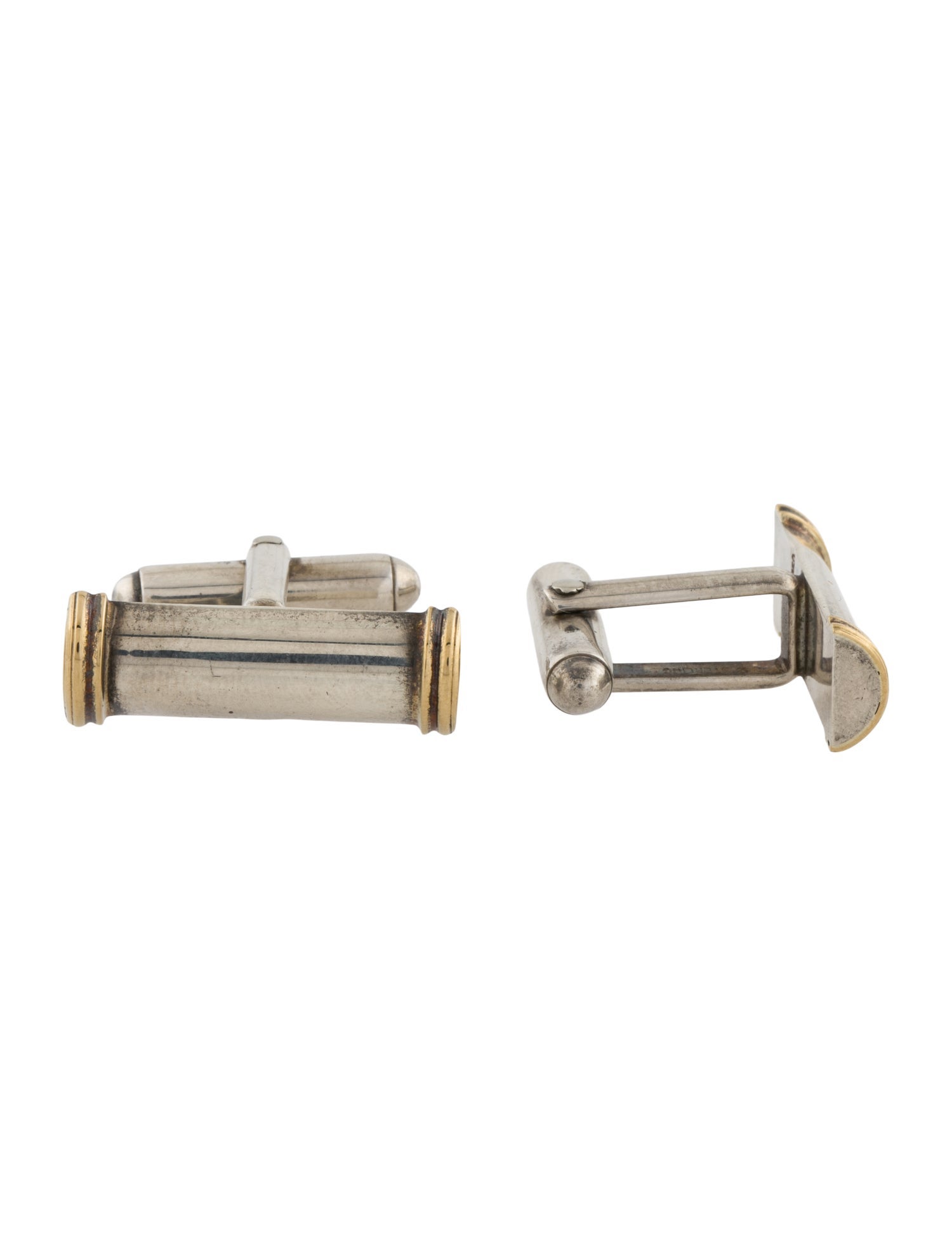 Tiffany & Co. Vintage Two-Tone Bar Cufflinks